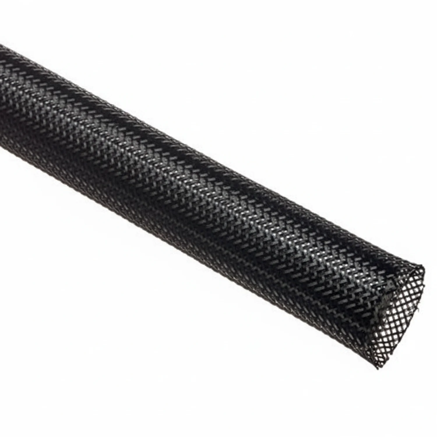 9/16" Black Techflex Flexo PET Expandable Braided Sleeving 100ft - Image 2