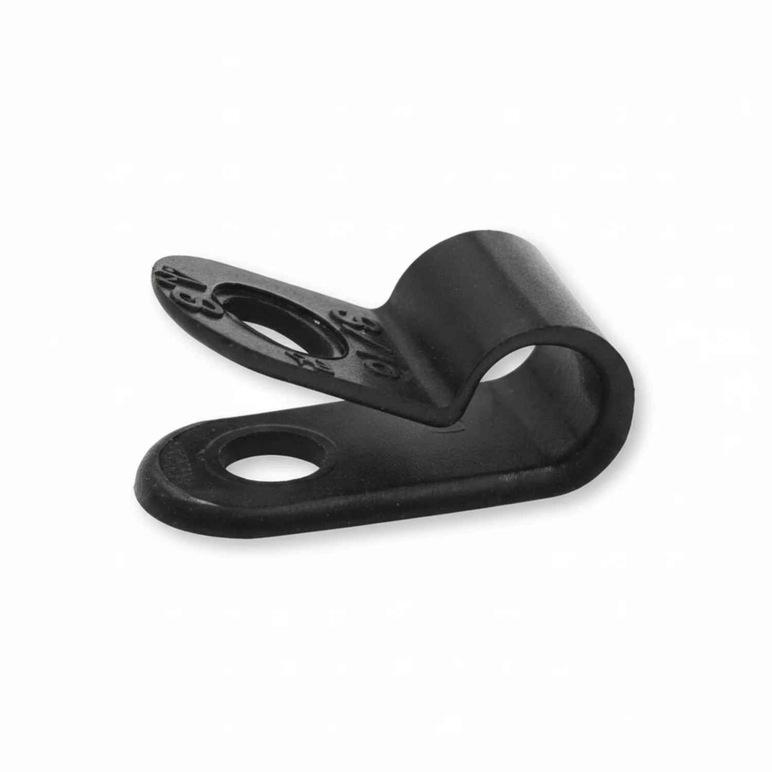Black Cable Clamp 1" closed, 1/2" wide 500/bag Part#CC5-1-0D - Image 2