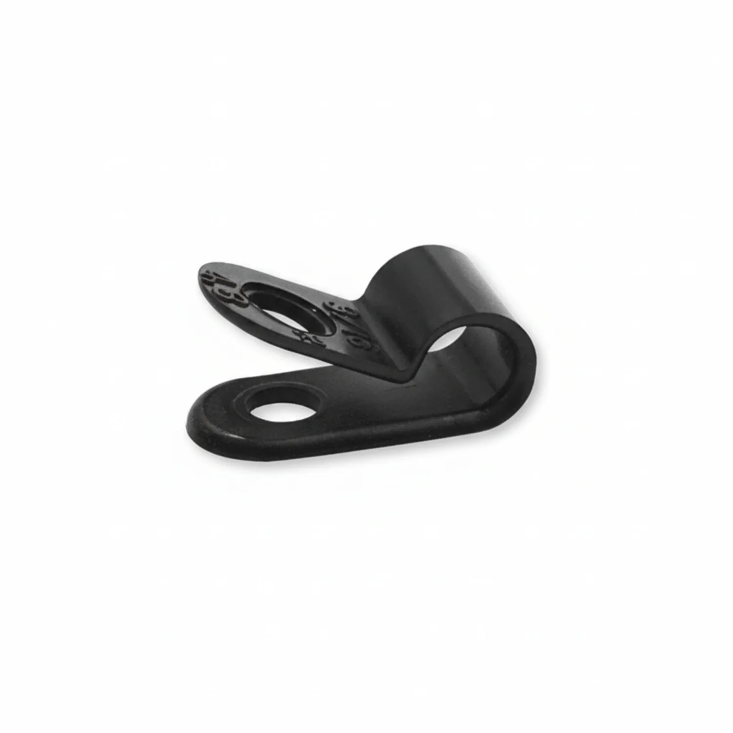 Black Cable Clamp 3/4" closed, 1/2" wide 500/bag Part #CC5-3/4-0D - Image 2