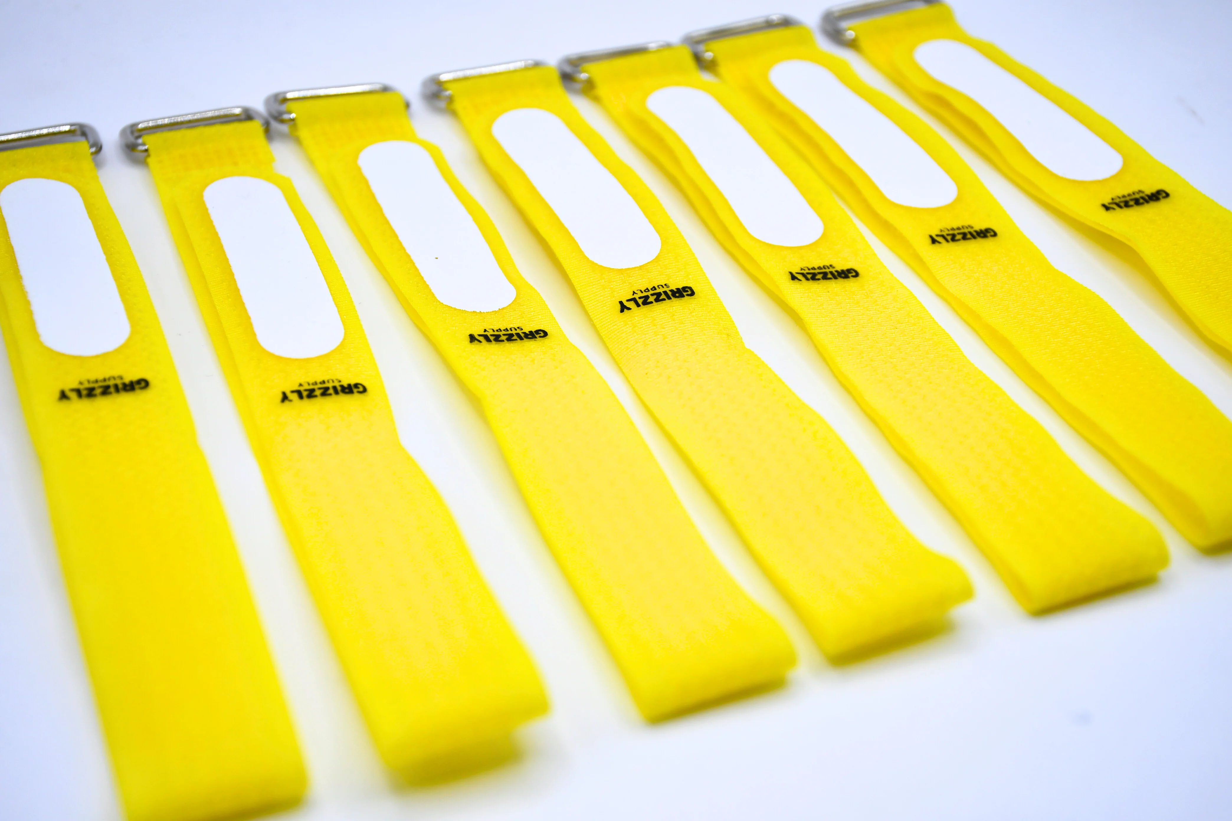 Grizzly Supply 12" Yellow Hook and Loop Cinch Strap 8/pk - Image 6