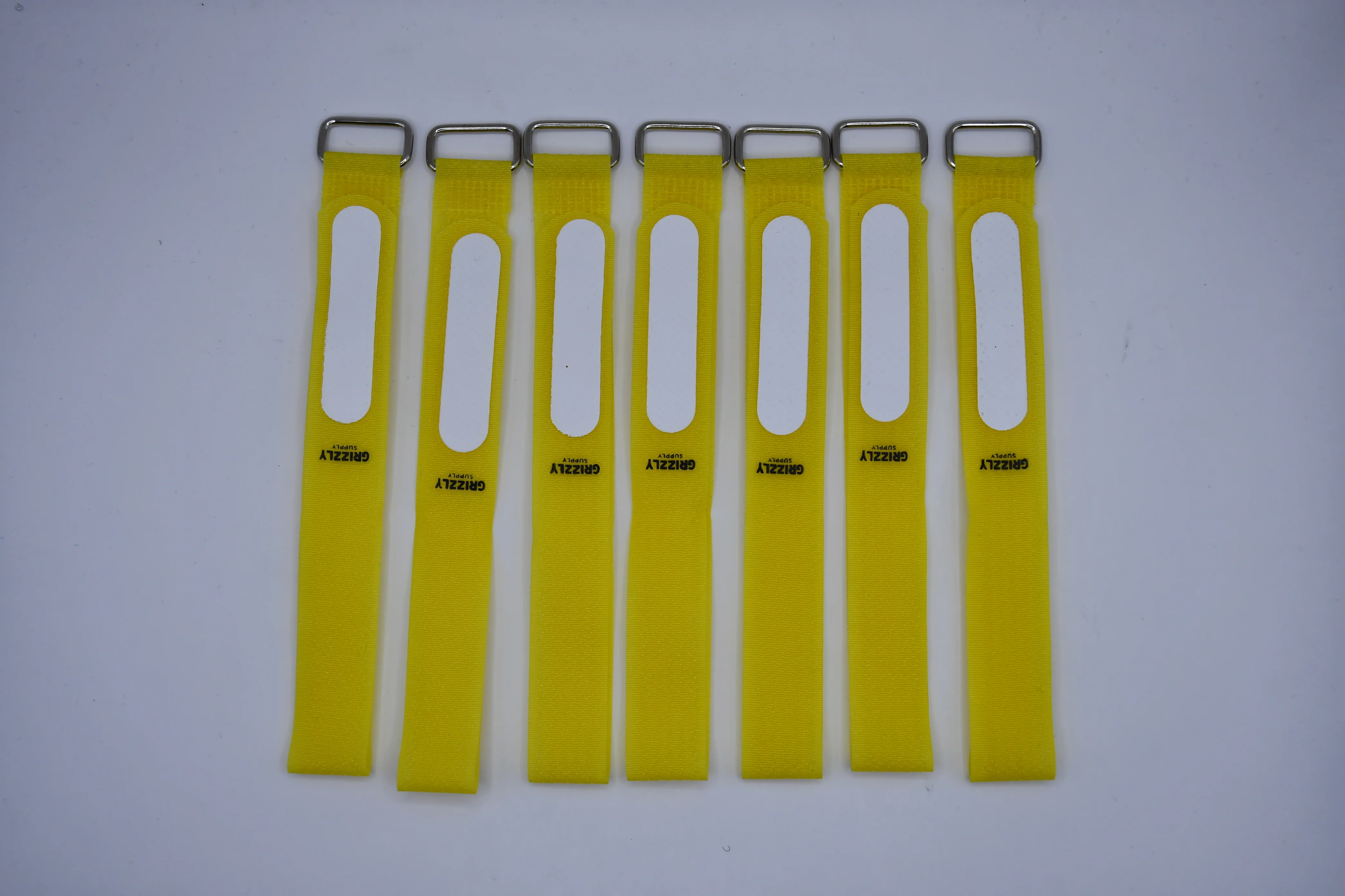 Grizzly Supply 12" Yellow Hook and Loop Cinch Strap 8/pk - Image 7