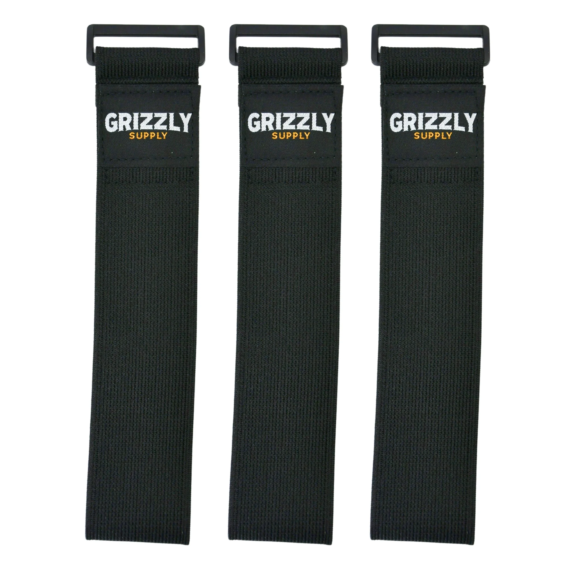 Grizzly Supply 18" Black Stretch Strap 3/pk - Image 3