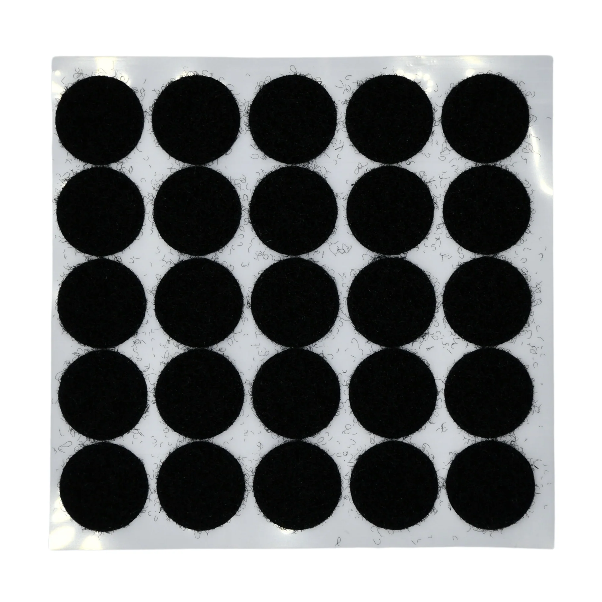 Grizzly Supply .75" Black Adhesive Hook and Loop Dot 25/pk - Image 2