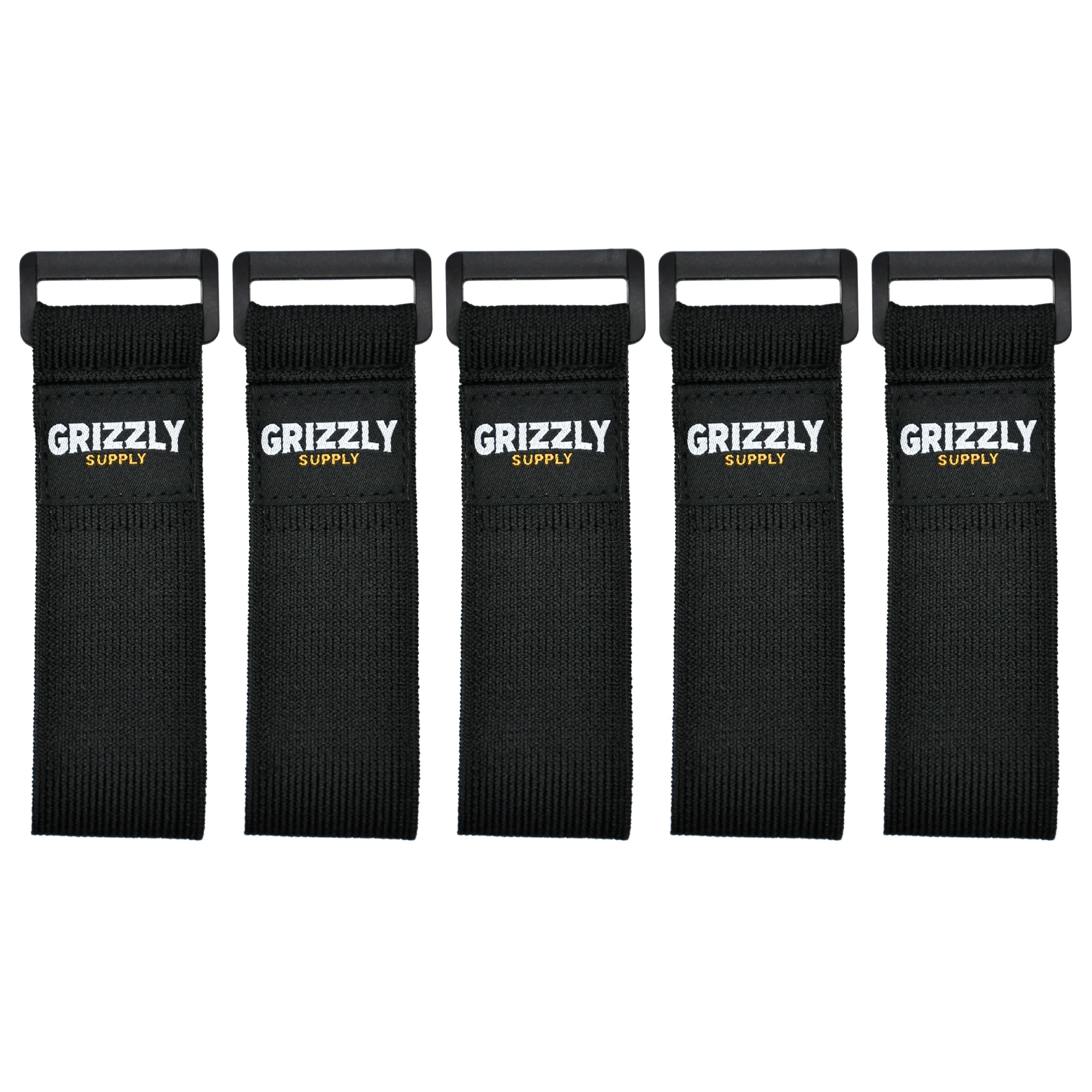 Grizzly Supply 9" Black Stretch Strap 5/pk - Image 5