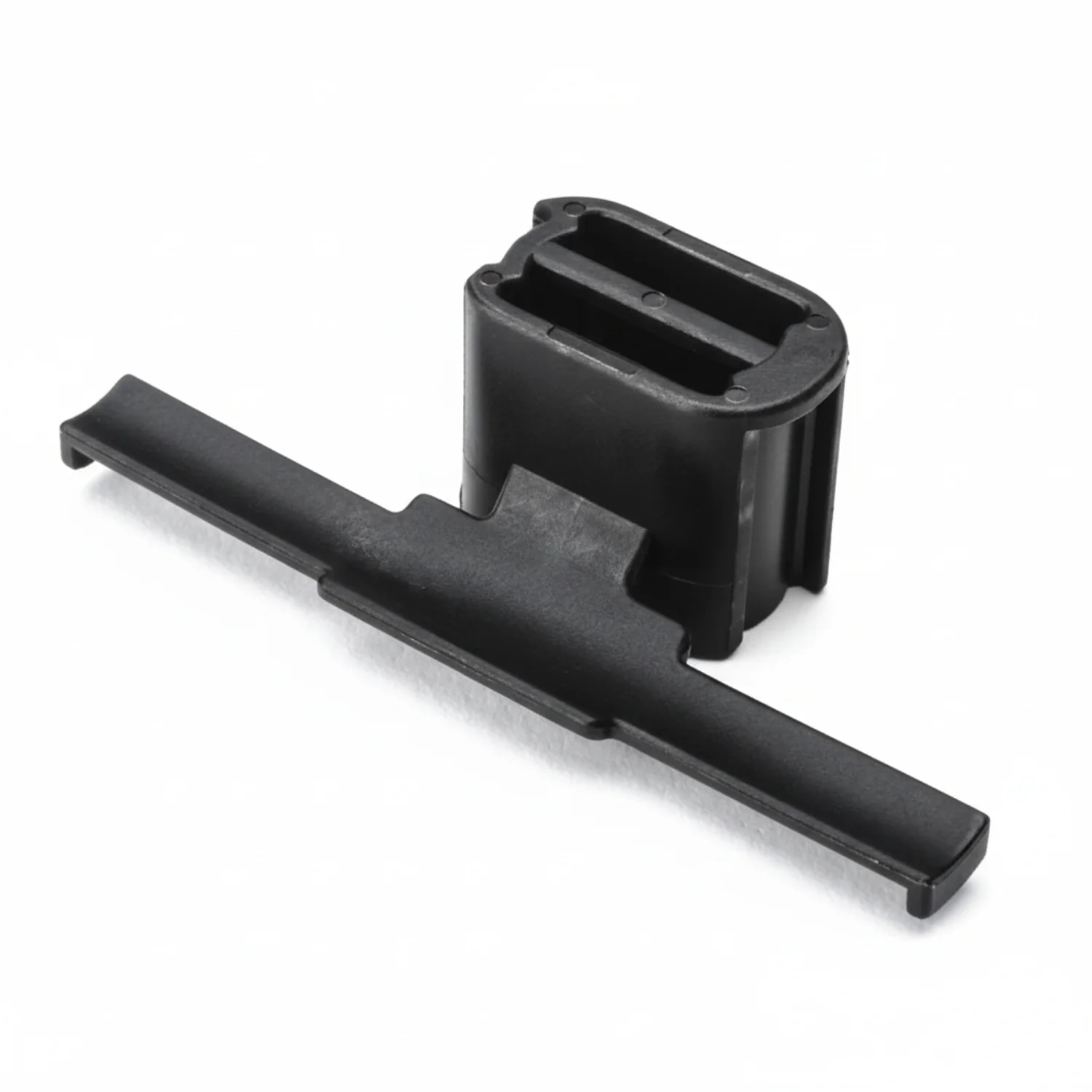 HellermannTyton 151-26101 Standoff Stud Mount Tape Clip Long 2.05" Weld Stud Mnt .2" PA66HS Black 500/pkg