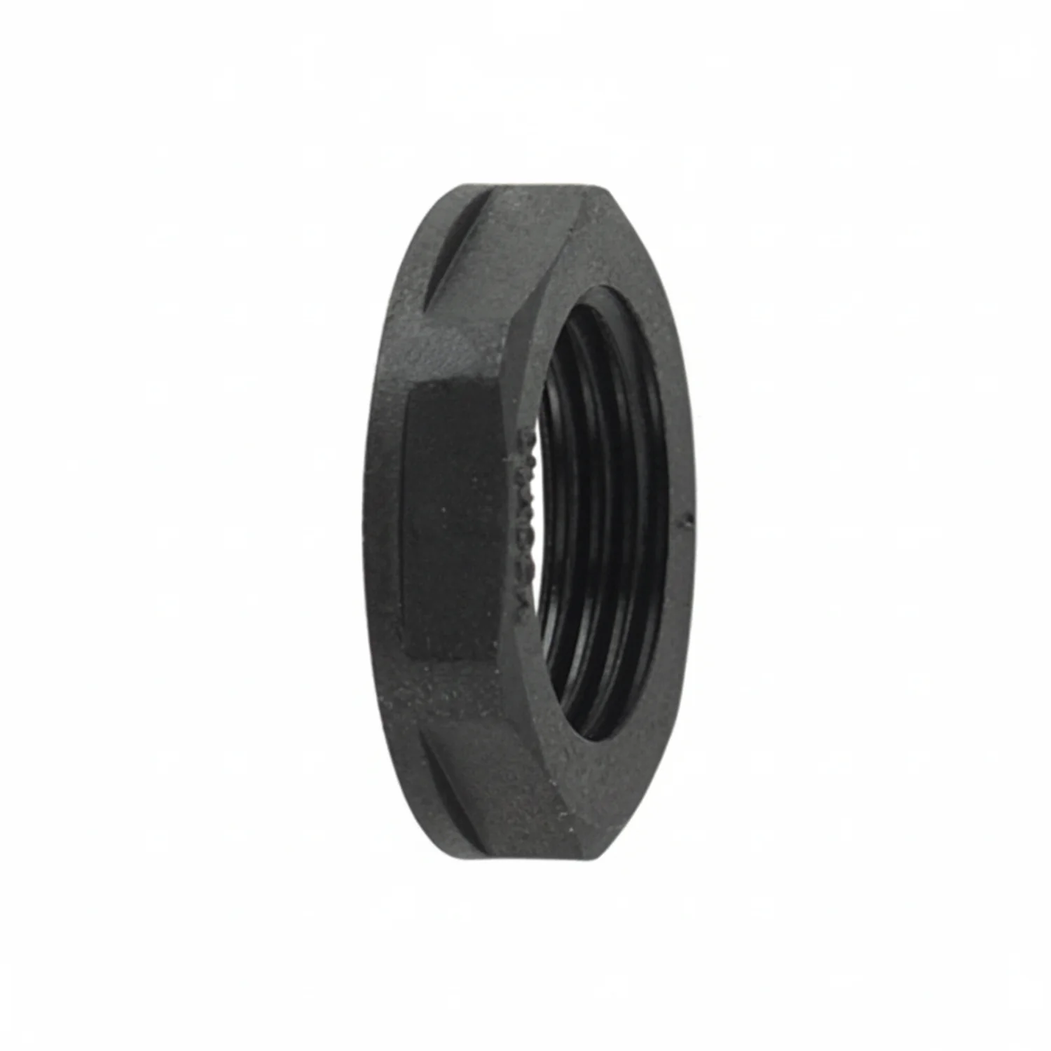 HellermannTyton 166-90018 HelaGuard Non-Metallic Locknut, NPT Thread, 0.38" Dia, PA66, Black, 10/pkg