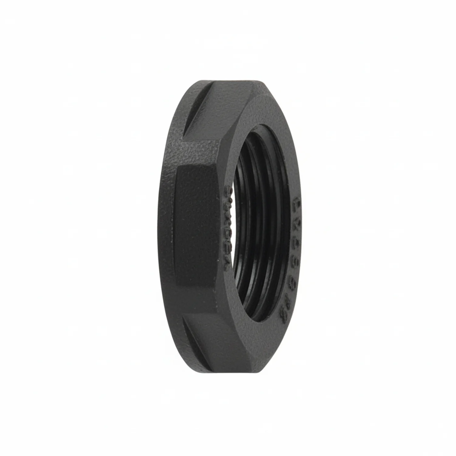 HellermannTyton 166-90020 HelaGuard Non-Metallic Locknut, NPT Thread, 0.75" Dia, PA66, Black, 10/pkg