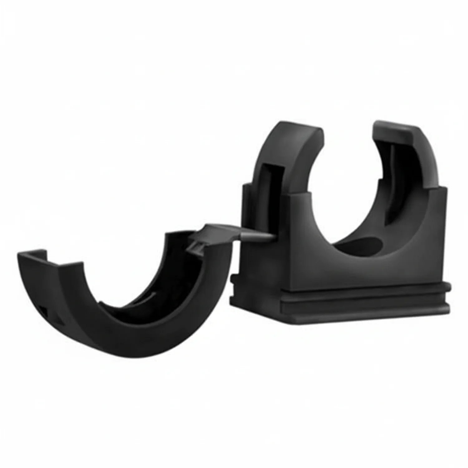 HellermannTyton 166-90180 HelaGuard PACC Conduit Clip, 0.75" Dia, PA66, Black, 10/pkg