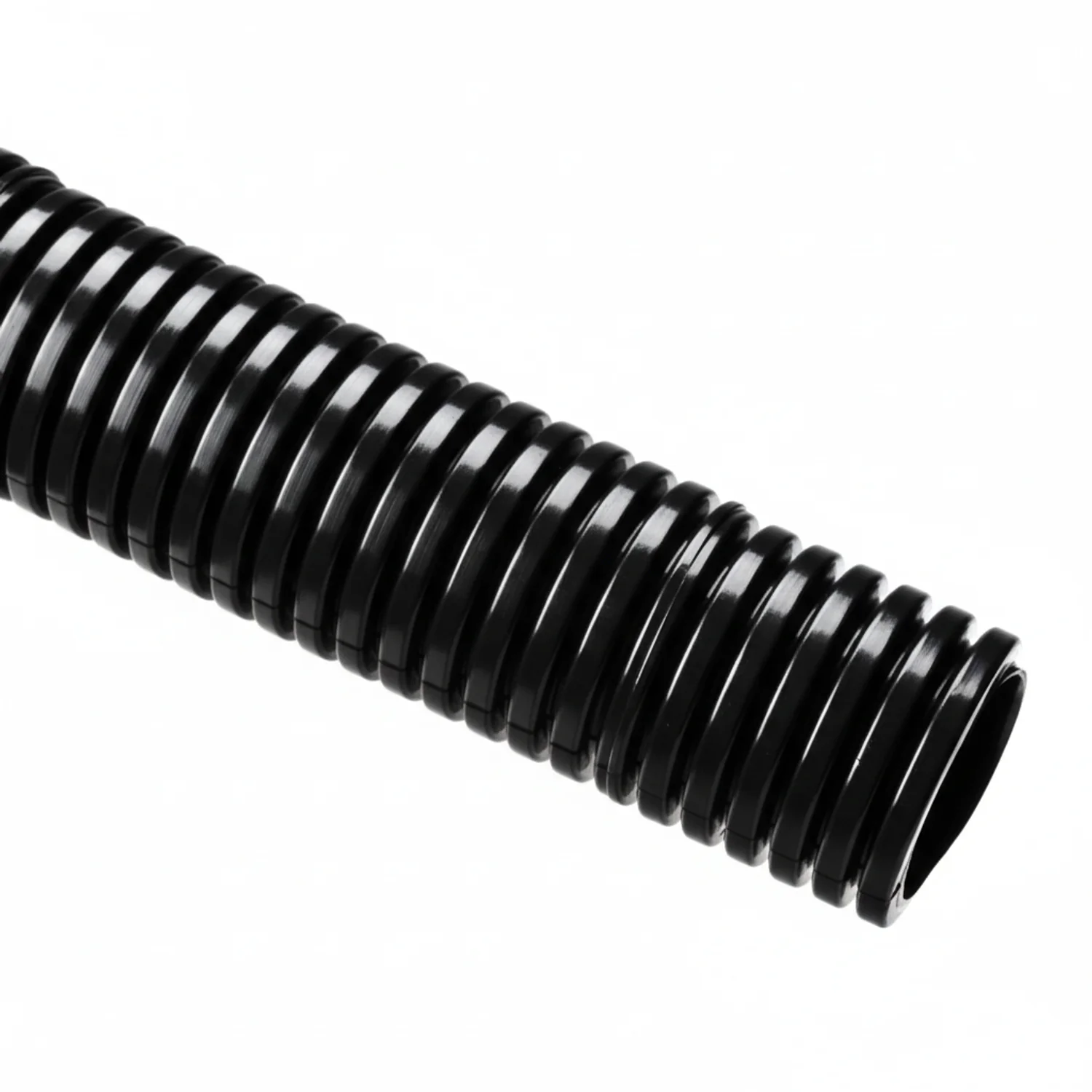 HellermannTyton 166-90190 HelaGuard Non-Metallic Conduit, Std. Weight, 0.38" Dia, Nylon PA6, Black, 100 ft/reel