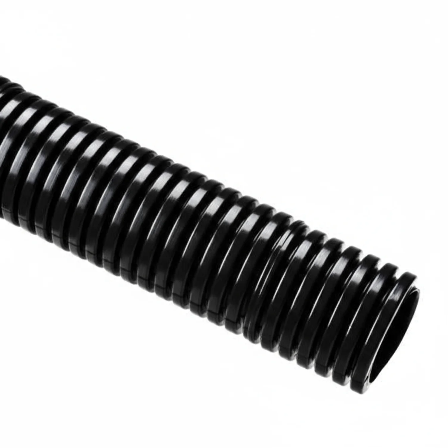 HellermannTyton 166-90193 HelaGuard Non-Metallic Conduit, Std. Weight, 1.00" Dia, Nylon PA6, Black, 50 ft/reel