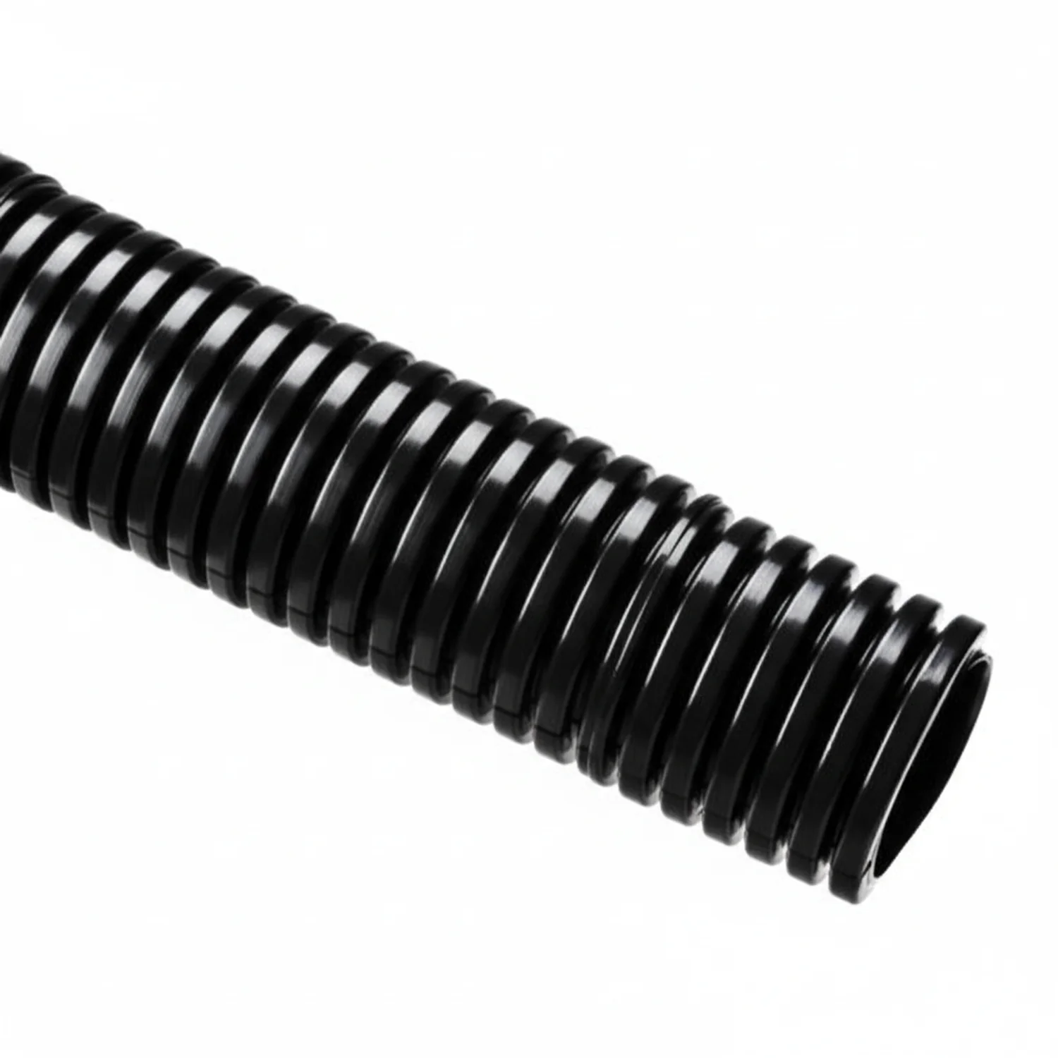 HellermannTyton 166-90194 HelaGuard Non-Metallic Conduit, Std. Weight, 1.25" Dia, Nylon PA6, Black, 50 ft/reel