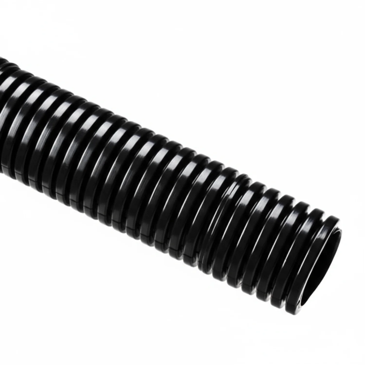 HellermannTyton 166-90195 HelaGuard Non-Metallic Conduit, Std. Weight, 1.50" Dia, Nylon PA6, Black, 50 ft/std reel