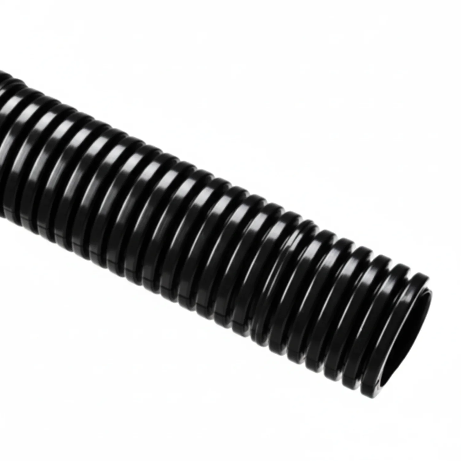 HellermannTyton 166-90202 HelaGuard Non-Metallic Conduit, Flame Retardant, Std Wt, 0.38" Dia, PA6-FR, Bk, 100 ft/Std. Reel