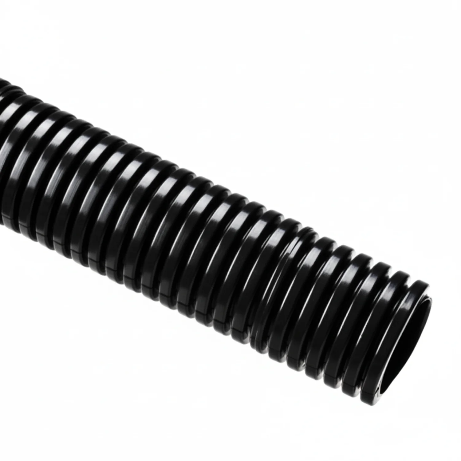 HellermannTyton 166-90204 HelaGuard Non-Metallic Conduit, Flame Retardant, Std Wt, 0.75" Dia, PA6-FR, Bk, 100 ft/Std. Reel