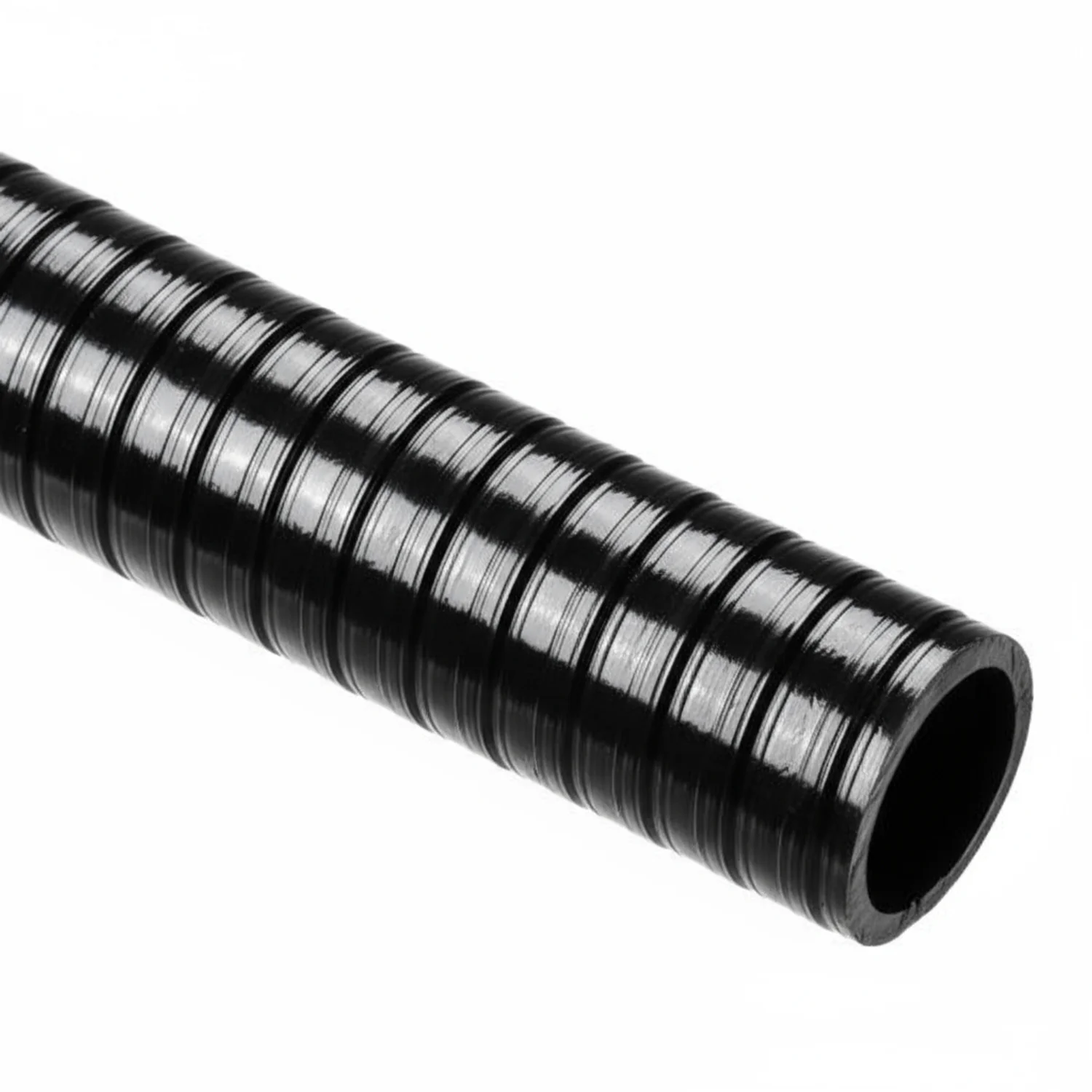 HellermannTyton 166-90250 HelaGuard SR PVC Tubing, Smooth Bore, Smooth Cover, Std Wt, 1.00" Dia, Bk, 100 ft/Std. Reel