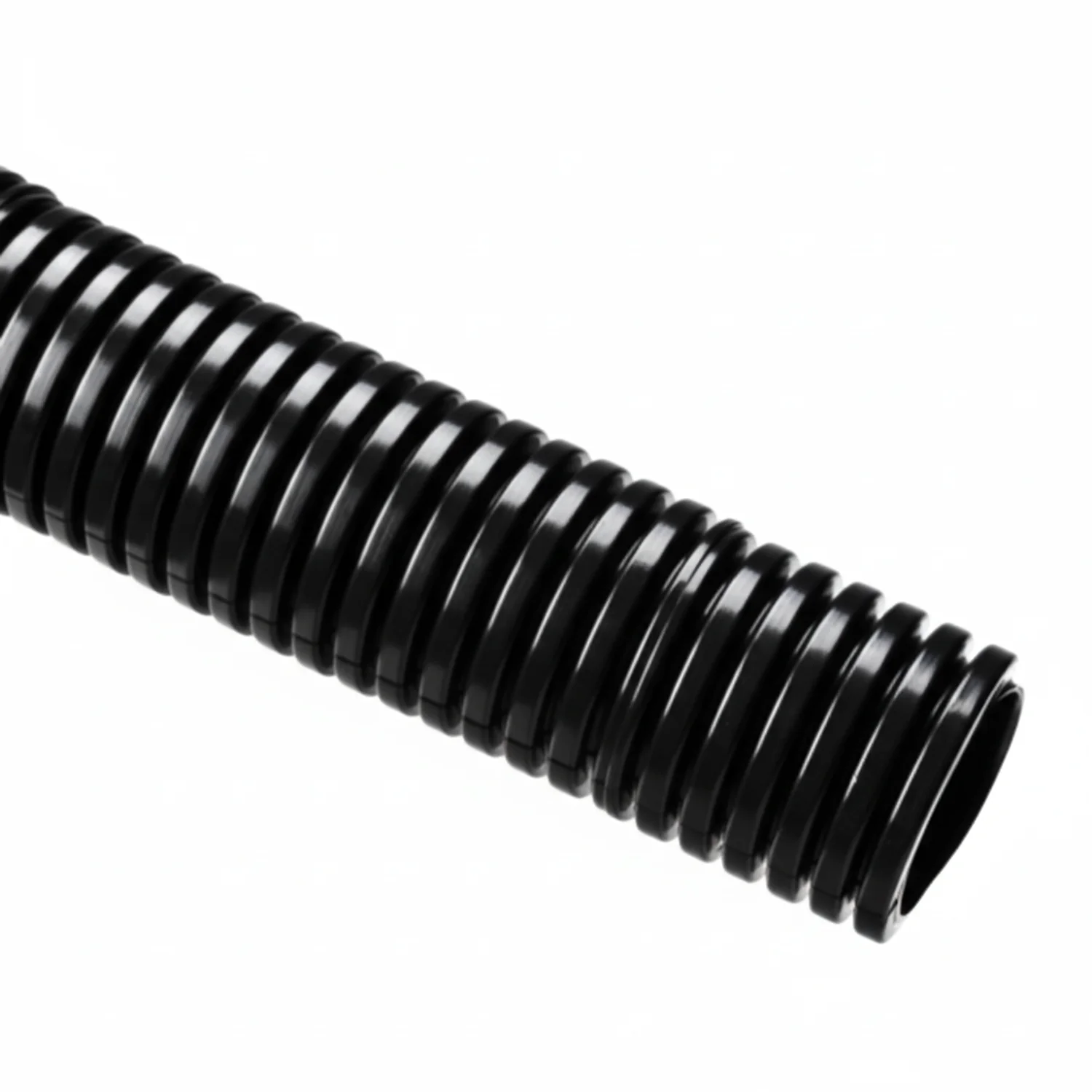 HellermannTyton 166-90271 HelaGuard Non-Metallic Conduit, Std. Weight, 0.50" Dia, Nylon PA6 Slit, Black, 100 ft/Std. Reel