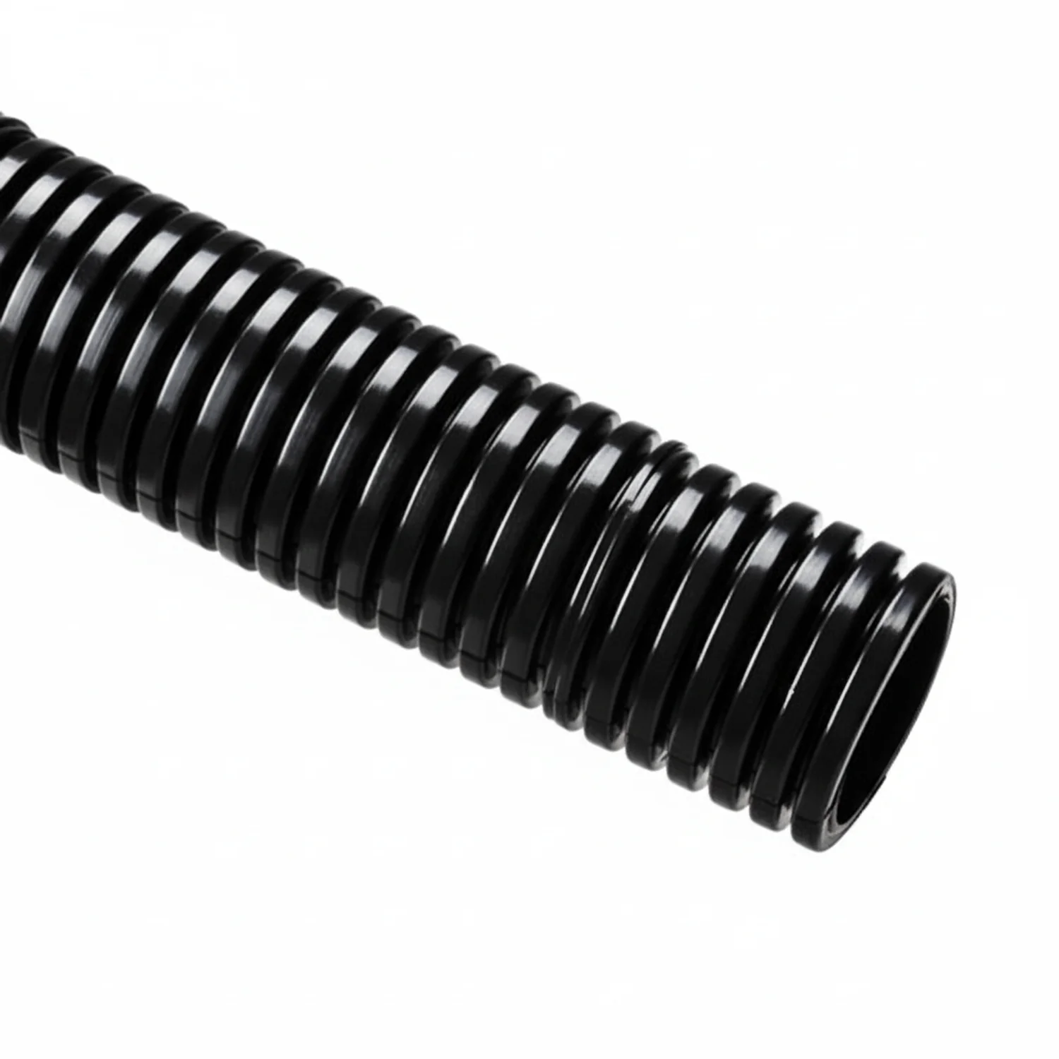 HellermannTyton 166-90290 HelaGuard Non-Metallic Conduit, Std. Weight, 0.50" Dia., Fine Pitch, Nylon PA6, Black, 164ft/reel