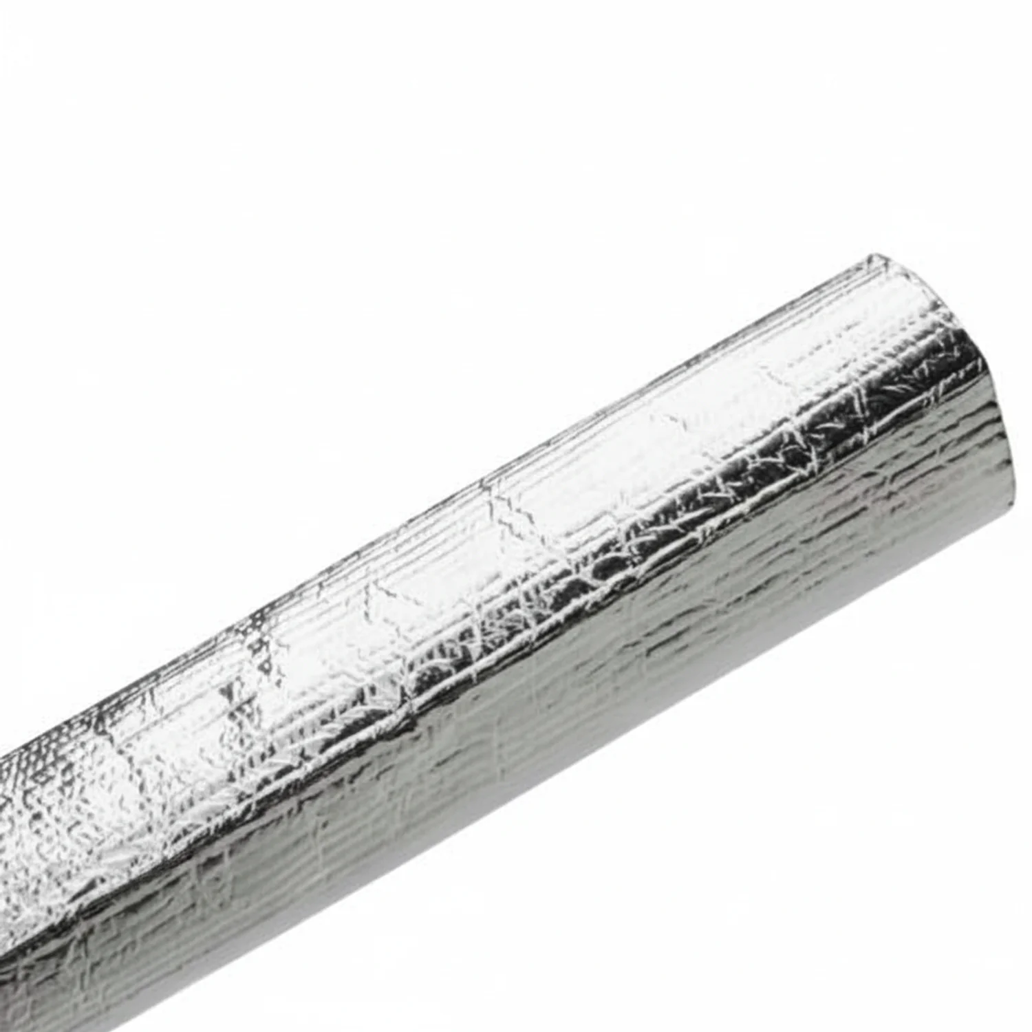 HellermannTyton 170-03064 Braided Sleeving, Aluminum Laminated Fiberglass, 1" Dia, AL/GF,Silver, 100 ft/reel