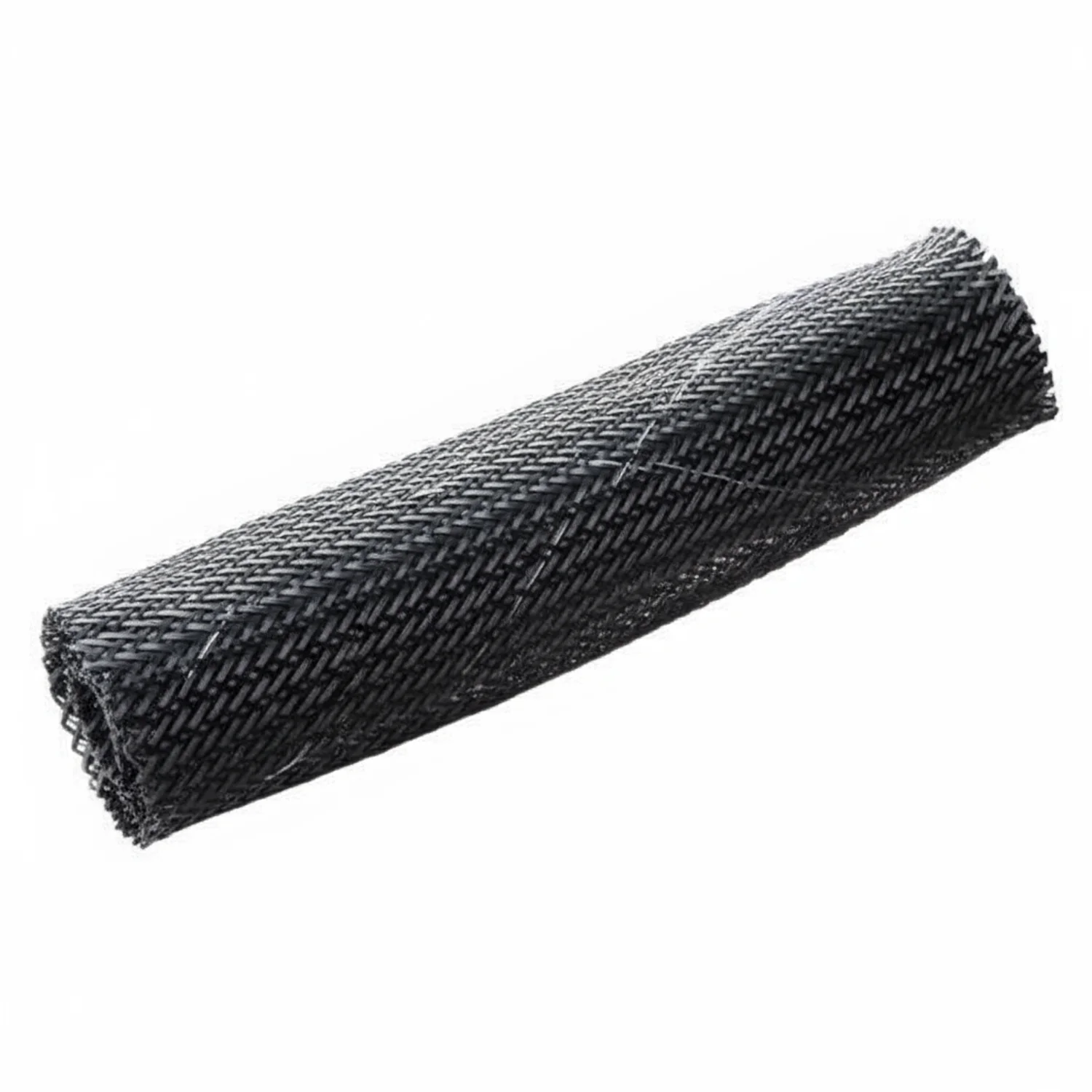 HellermannTyton 170-03091 Braided Sleeving, Expandable, Flame Retardant, .5" Dia, PET, Black, 500 ft/bulk reel