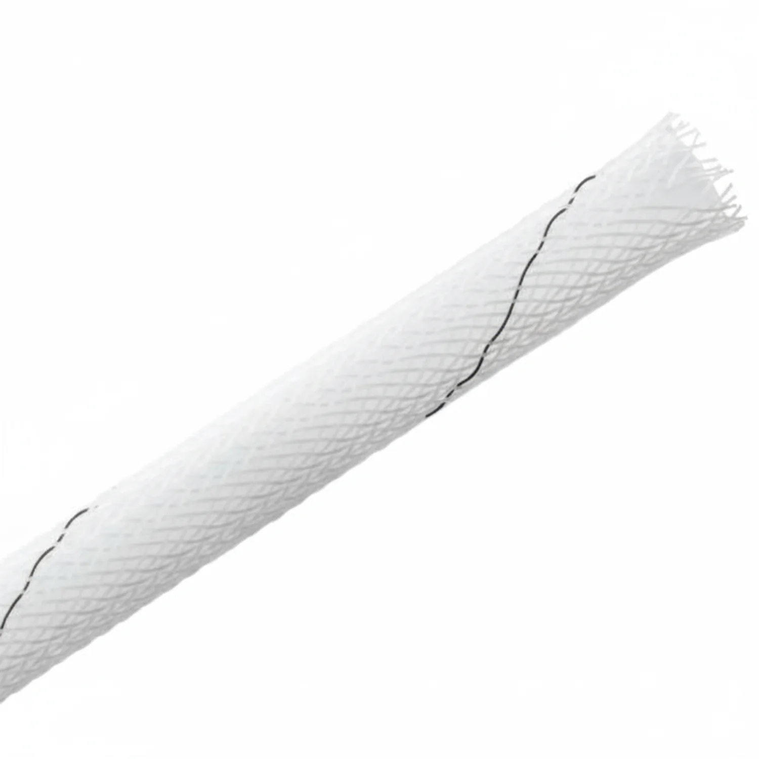 HellermannTyton 170-03101 Plenum Rated Expandable Braided Sleeving (Halar), .25" Dia, White, 200 ft/reel