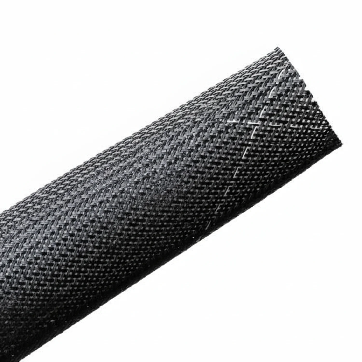 HellermannTyton 170-03116 Braided Sleeving, Expandable, Fray Resistant, Flame Retardant, .125"Dia, PET, Black,1000ft/bulk reel