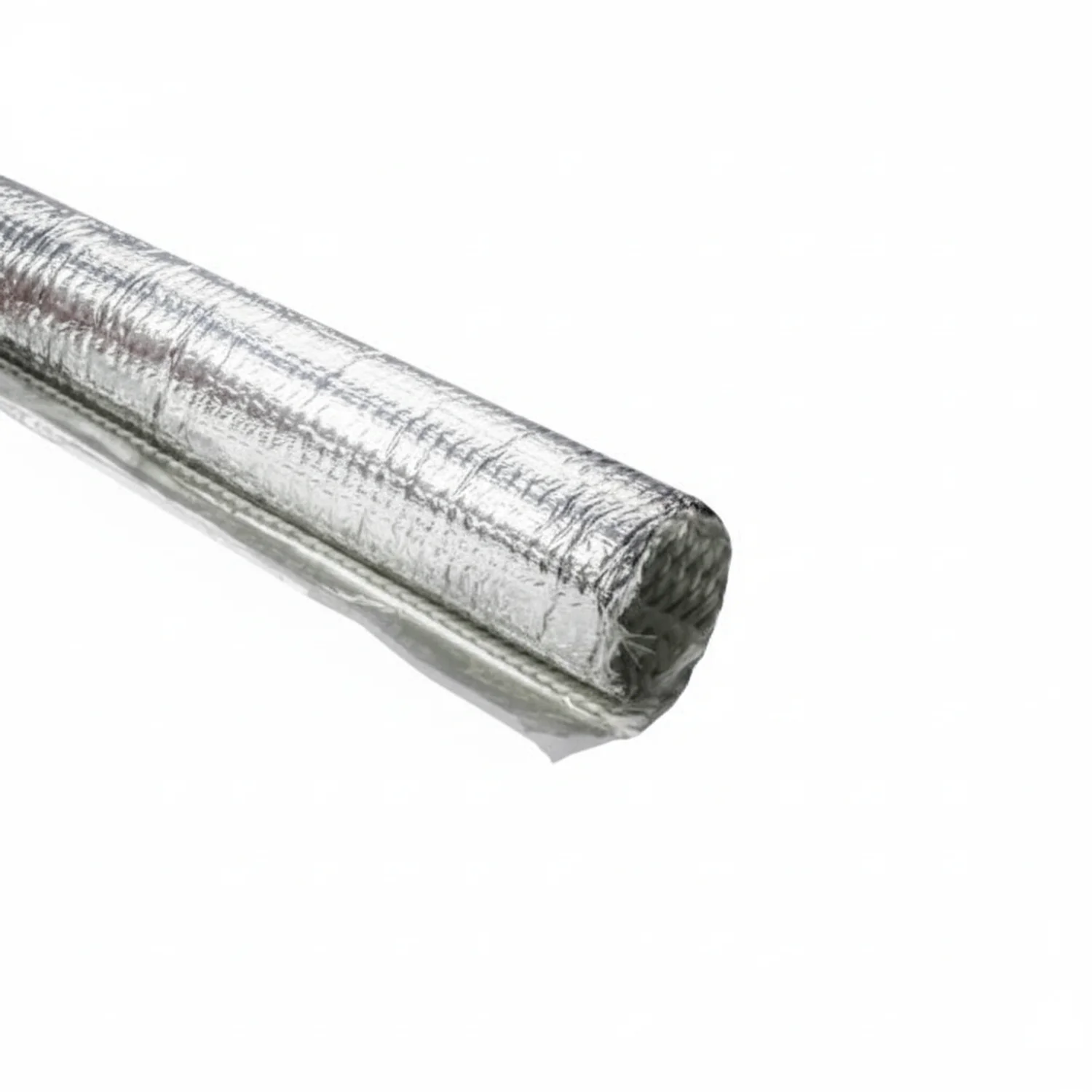HellermannTyton 170-03190 Braided Wrap, Aluminum Laminated Fiberglass, 4' Long Stick, .25" Dia, AL/GF, Silver, 50/box
