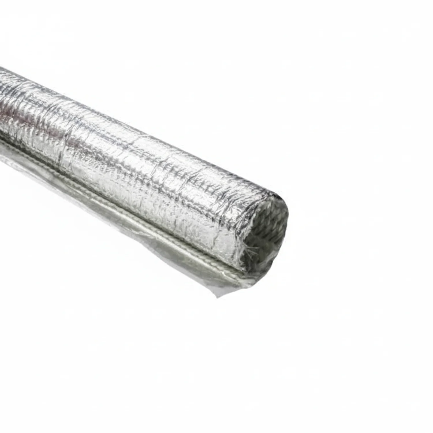 HellermannTyton 170-03194 Braided Wrap, Aluminum Laminated Fiberglass, 4' Long Stick, .75" Dia, AL/GF, Silver, 15/box