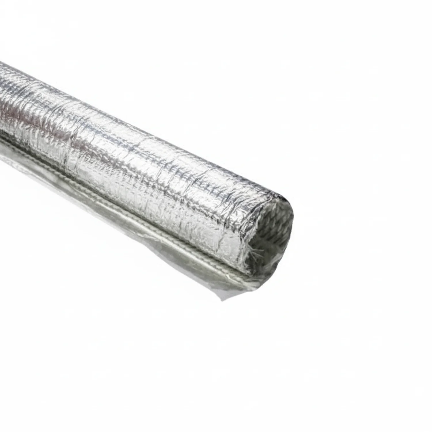 HellermannTyton 170-03197 Braided Wrap, Aluminum Laminated Fiberglass, 4' Long Stick, 1.5" Dia, AL/GF, Silver, 4/box