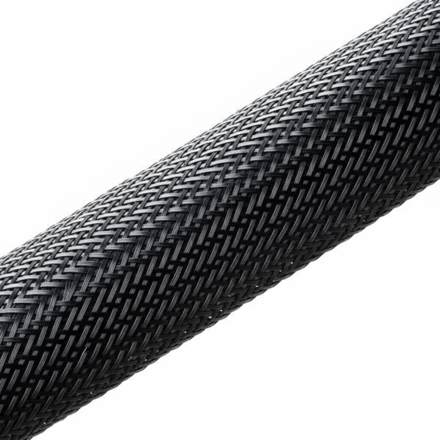 HellermannTyton 170-03208 Braided Sleeving, Expandable, Flame Retardant, .75" Dia, PET, Black, 1300 ft/reel