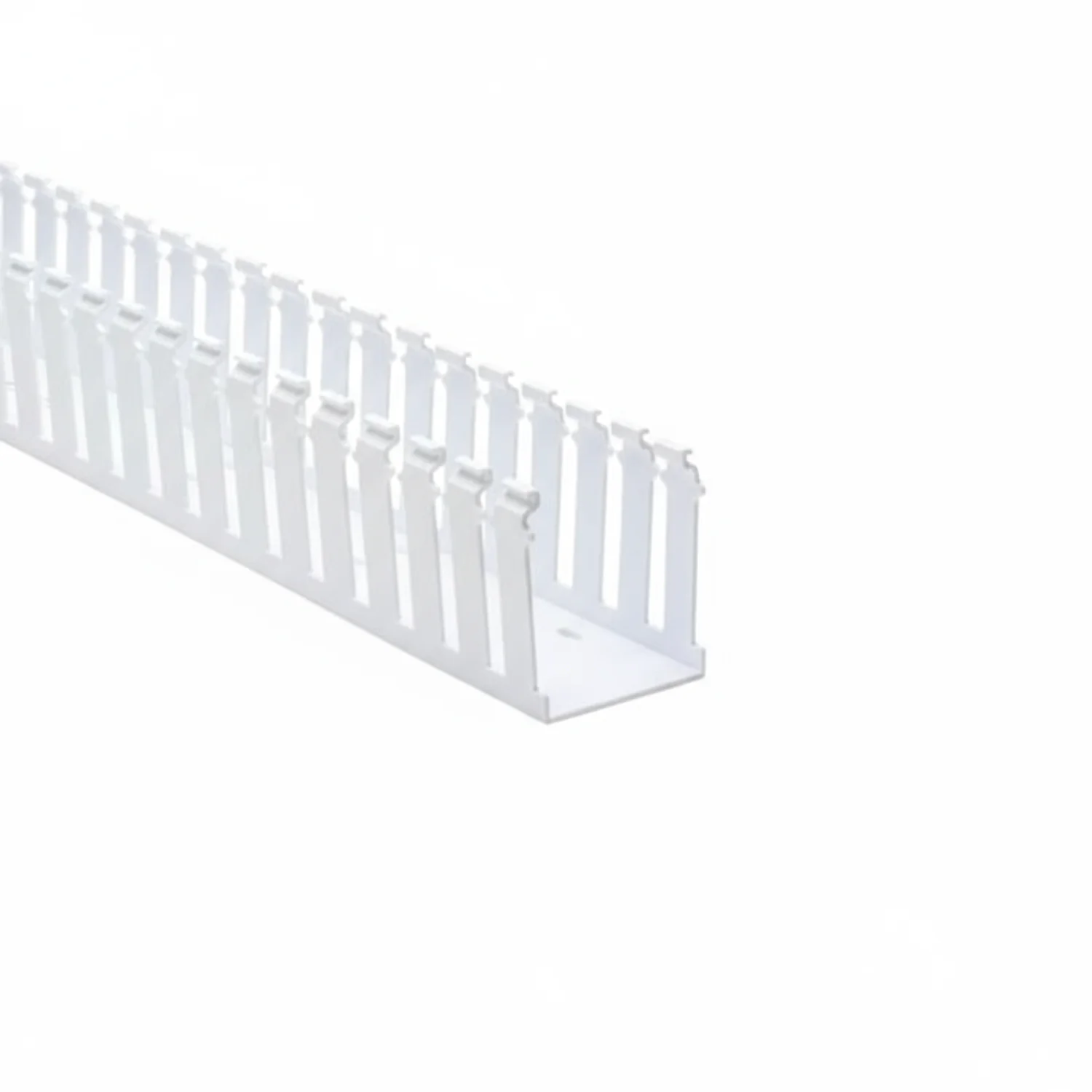 HellermannTyton 181-00217 Slotted Wall Wiring Duct, 2.5" X 3", Non-Adhesive, PVC, White, 30ft/Box