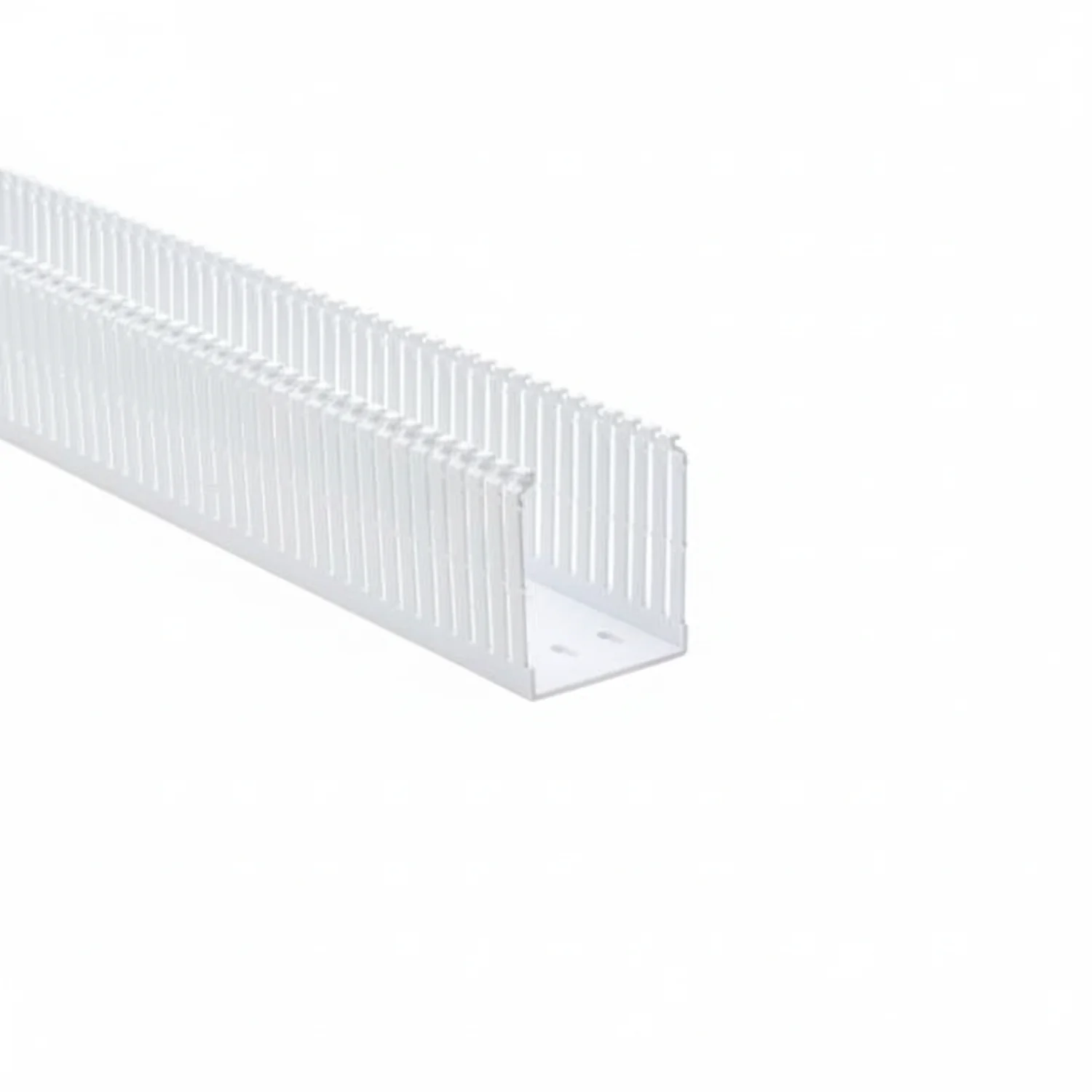 HellermannTyton 181-00232 High Density Slotted Wall Wiring Duct, 2.5" X 3", Non- Adhesive, PVC, White, 120ft/Carton