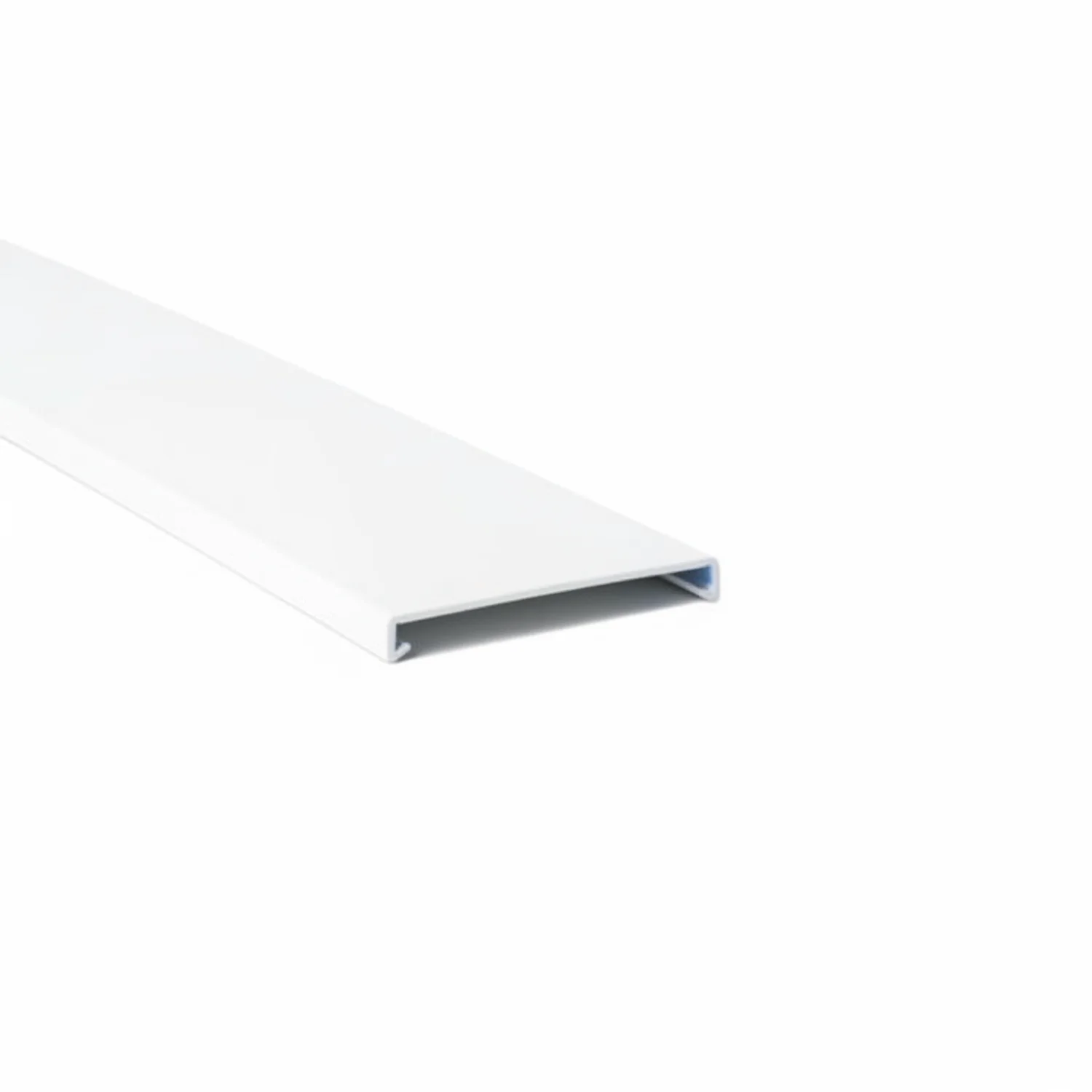 HellermannTyton 181-00262 Wiring Duct Cover for 2-1/2" Duct, 6 ft Long, PVC, White, 120 ft/carton