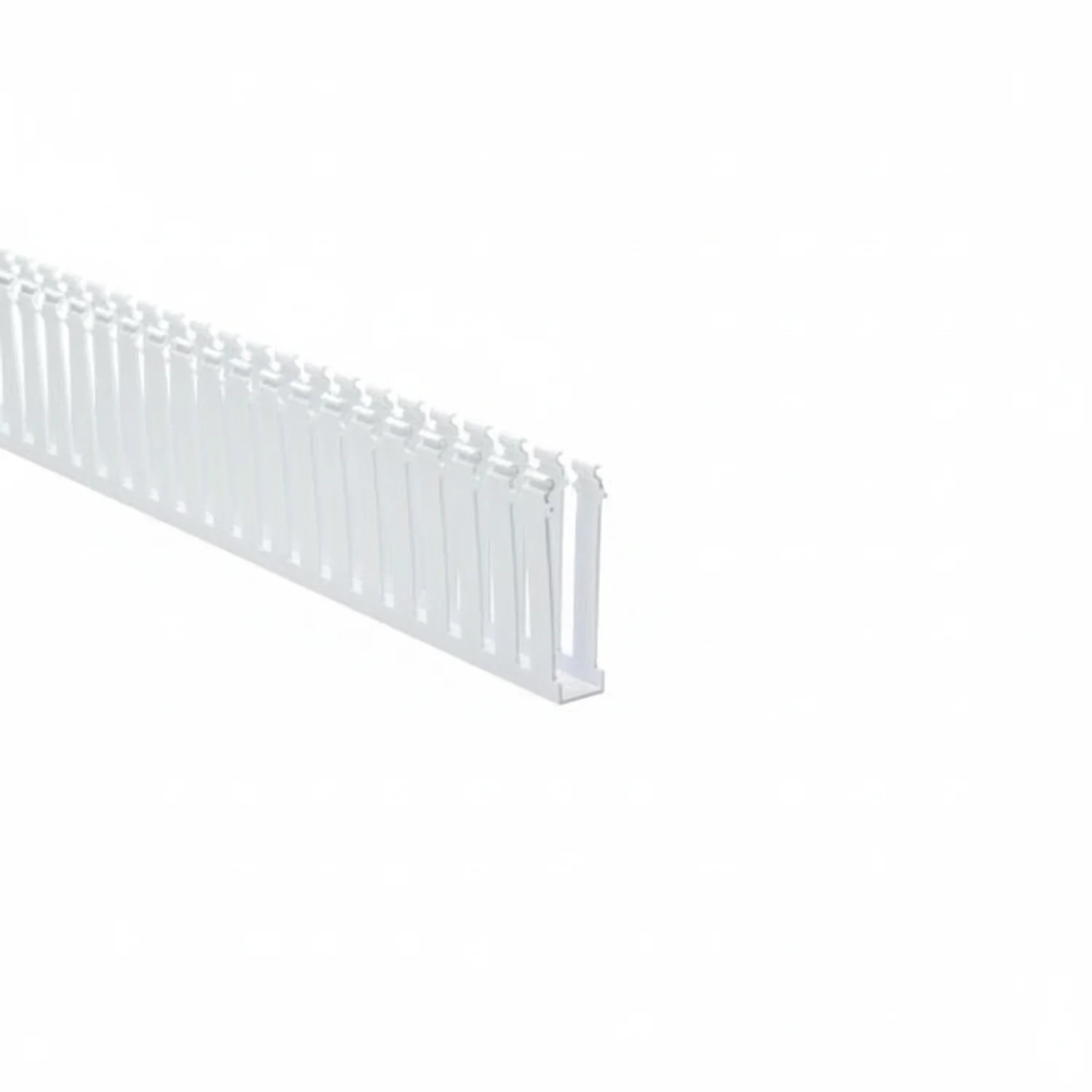 HellermannTyton 181-00569 Slotted Wall Wiring Duct, 1" X 4", Adhesive, PVC, White, 120ft/Carton