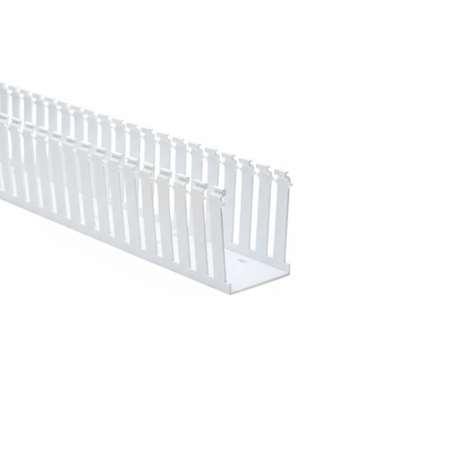 HellermannTyton 181-00586 Slotted Wall Wiring Duct, 3" X 1", Adhesive, PVC, White, 120ft/Carton