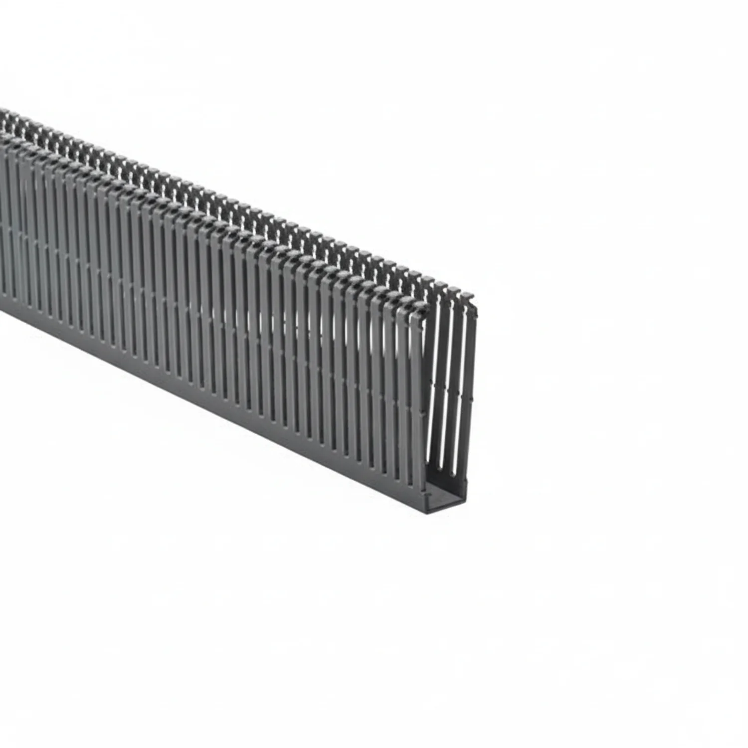 HellermannTyton 181-00628 High Density Slotted Wall Wiring Duct, 1" X 4", Adhesive, PVC, Gray, 120ft/Carton