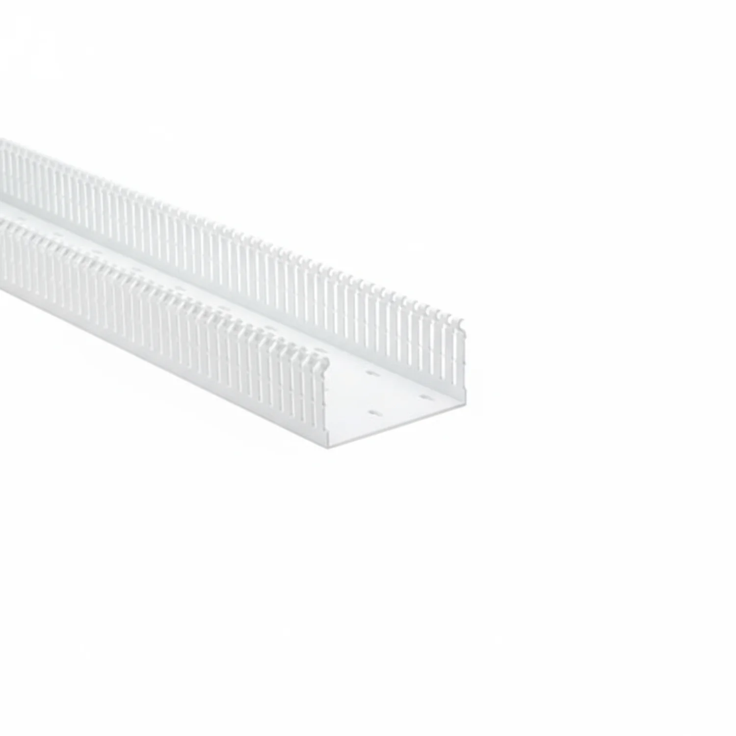 HellermannTyton 181-00665 High Density Slotted Wall Wiring Duct, 4" X 2", Adhesive, PVC, White, 120ft/Carton