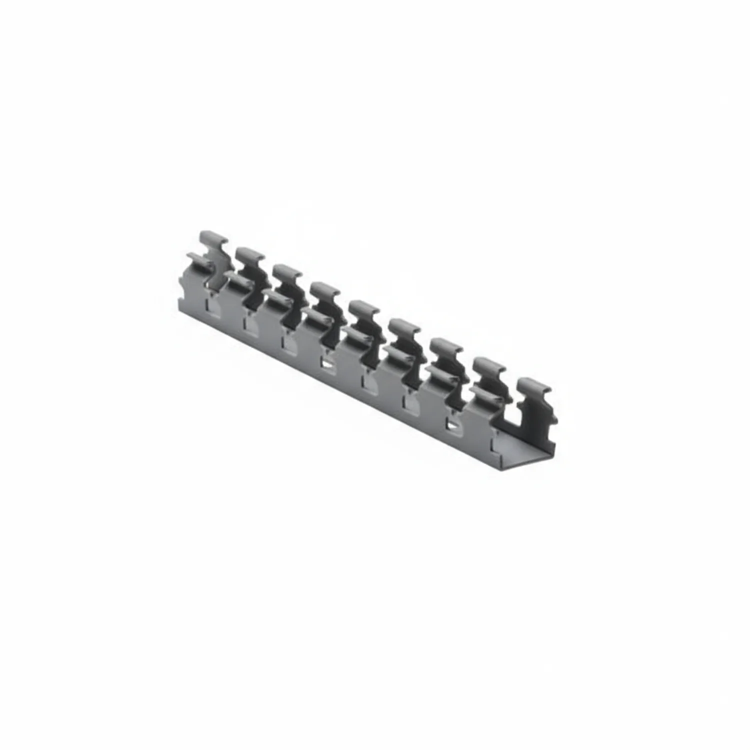 HellermannTyton 181-11011 Slotted Wall Wiring Duct, 1" X 1", Non-Adhesive, PVC, Gray, 30ft/Carton