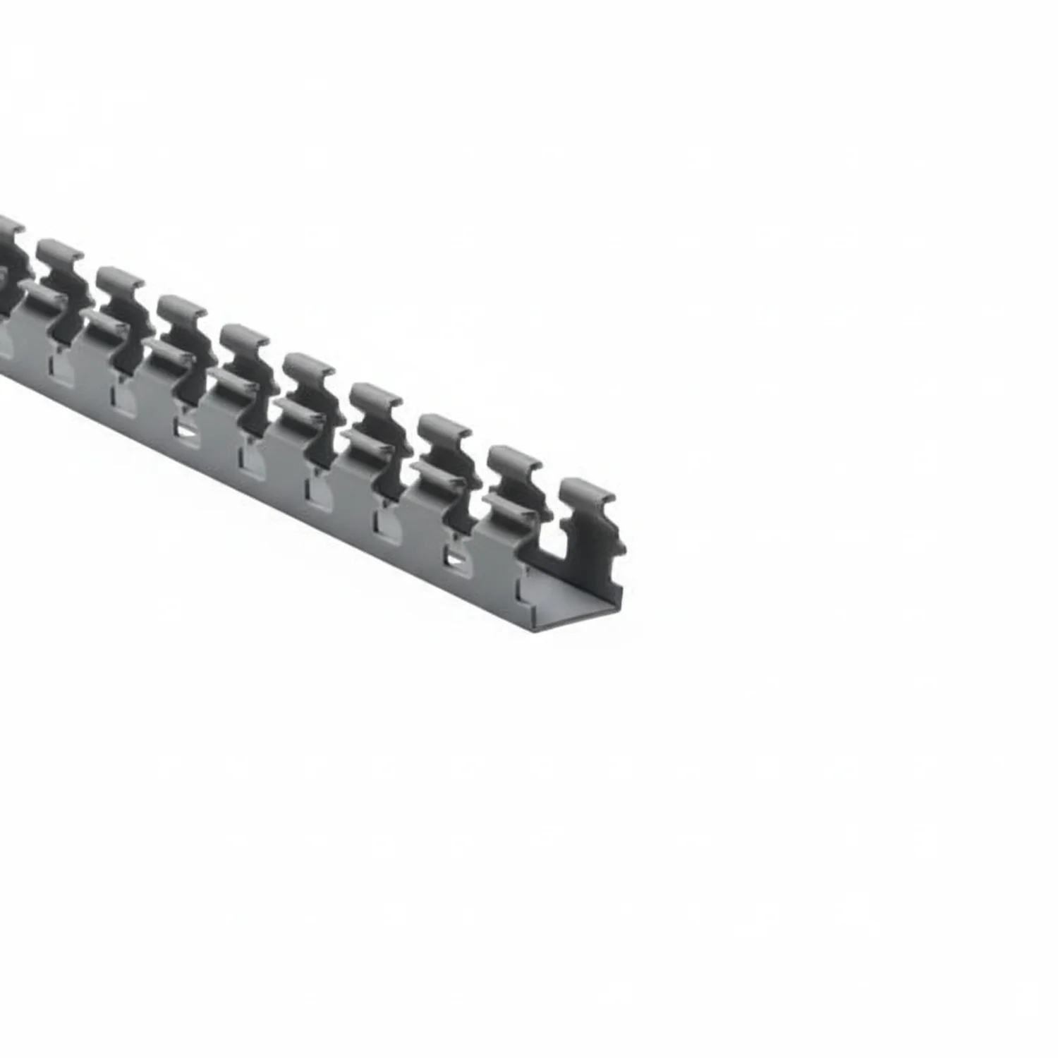 HellermannTyton 181-11019 Slotted Wall Wiring Duct, 1" X 1", Adhesive, PVC, Gray, 120ft/Carton