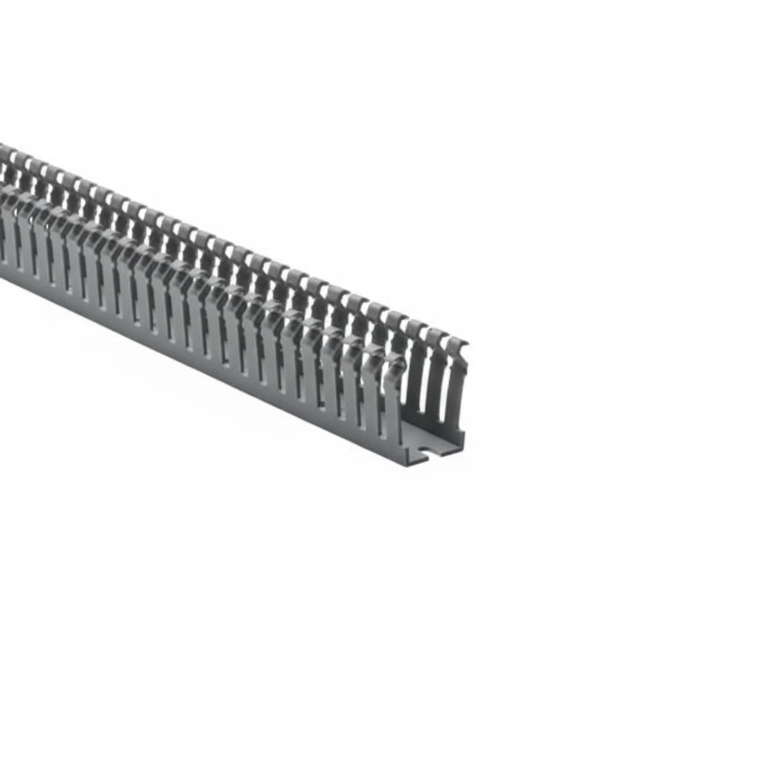 HellermannTyton 181-11509 Slotted Wall Wiring Duct, 1" X 1.5", Adhesive, PVC, Gray, 120ft/Carton