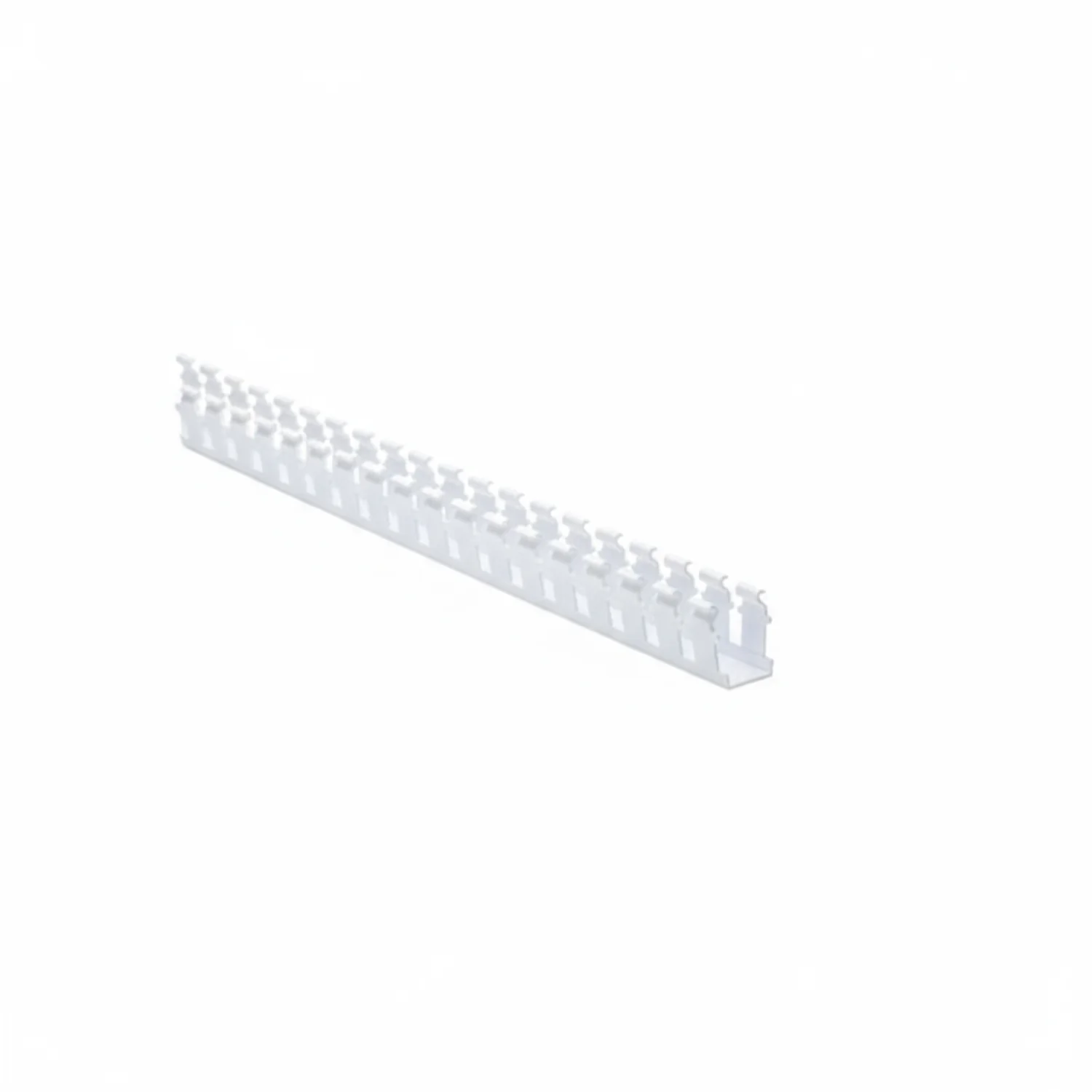 HellermannTyton 181-11510 Slotted Wall Wiring Duct, 1" X 1.5", Adhesive, PVC, White, 30ft/Box