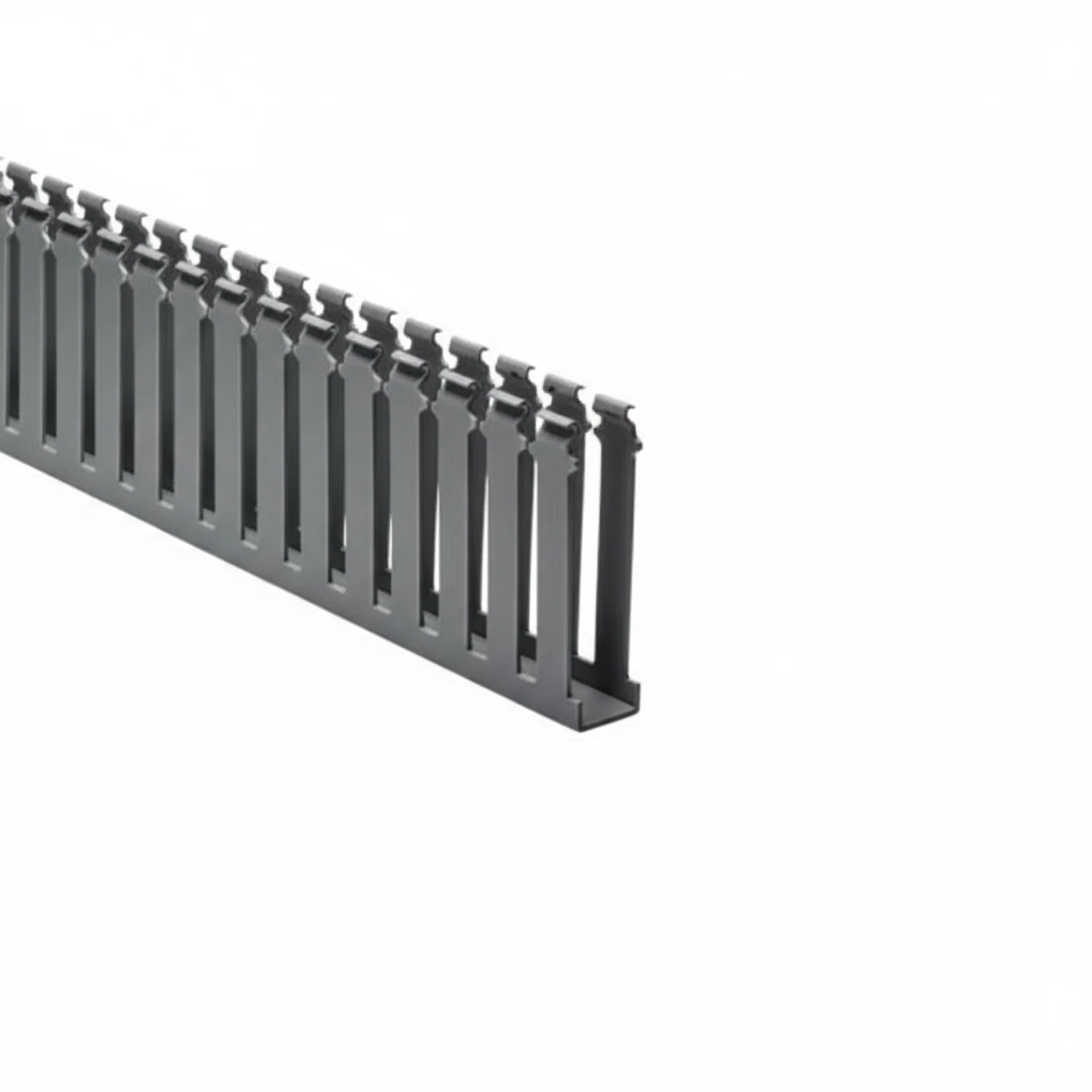 HellermannTyton 181-14003 Slotted Wall Wiring Duct, 1" X 4", Non-Adhesive, PVC, Gray, 120ft/Carton