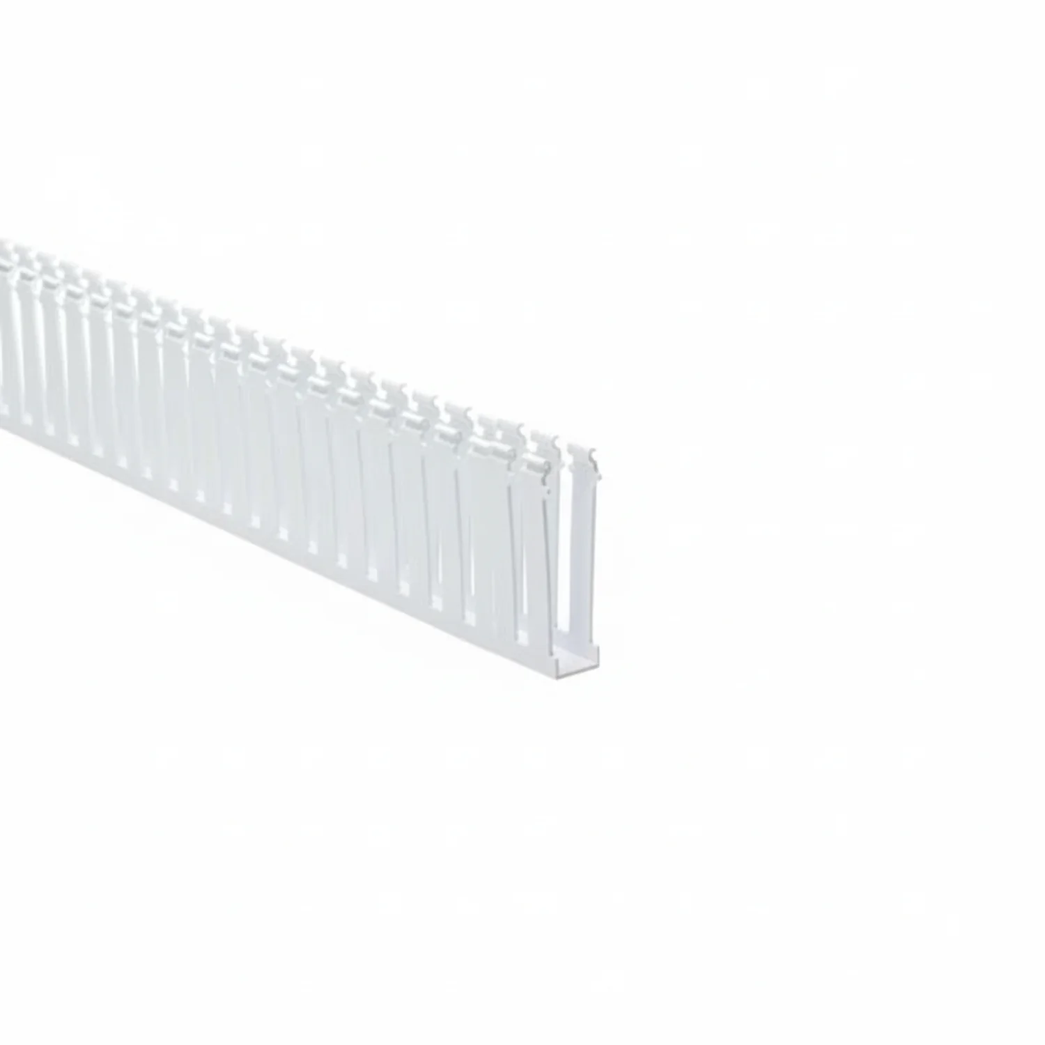 HellermannTyton 181-14006 Slotted Wall Wiring Duct, 1" X 4", Non-Adhesive, PVC, White, 120ft/Carton