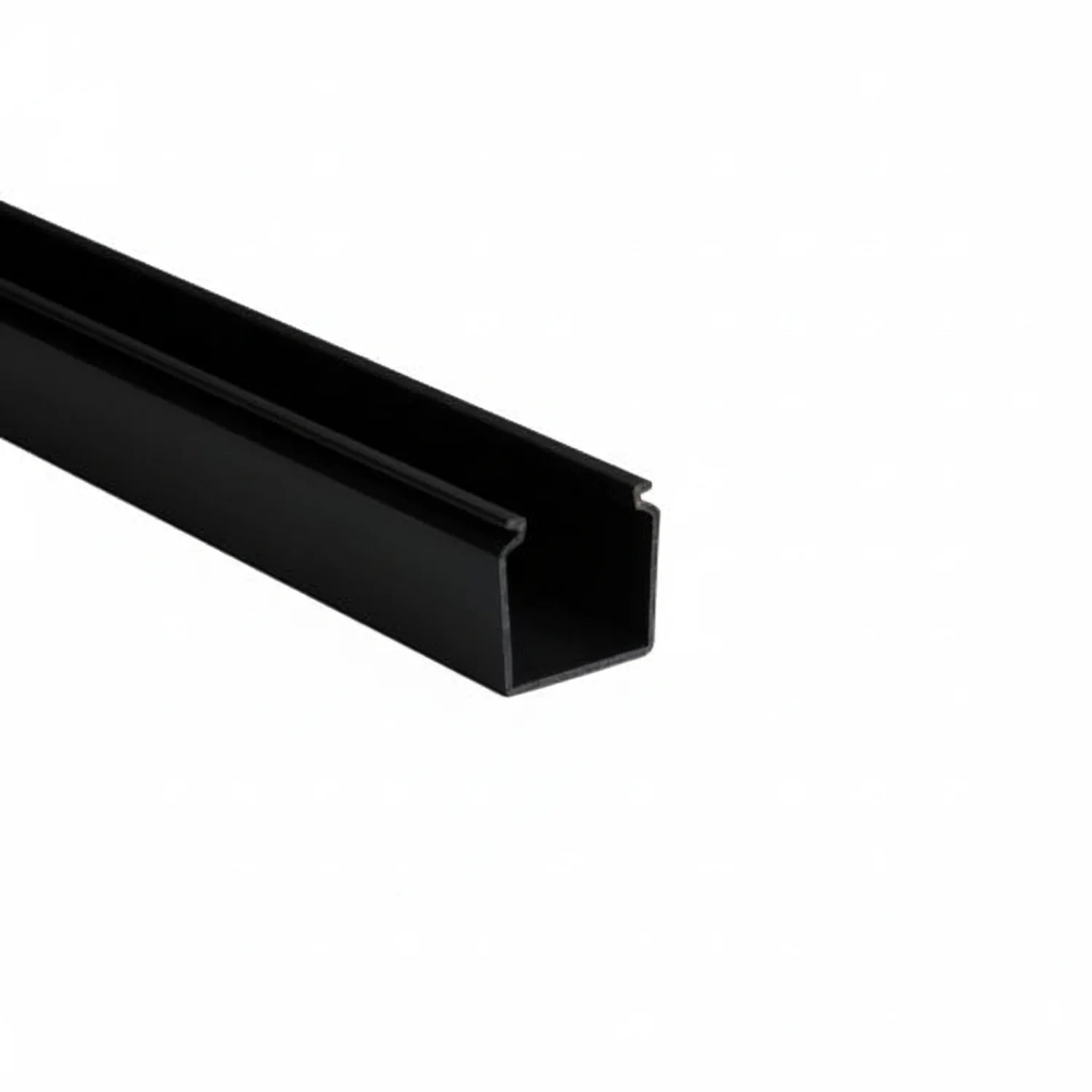 HellermannTyton 181-15500 Solid Wall Wiring Duct, 1.5" X 1.5", Non-Adhesive, PVC, Black, 120ft/Carton