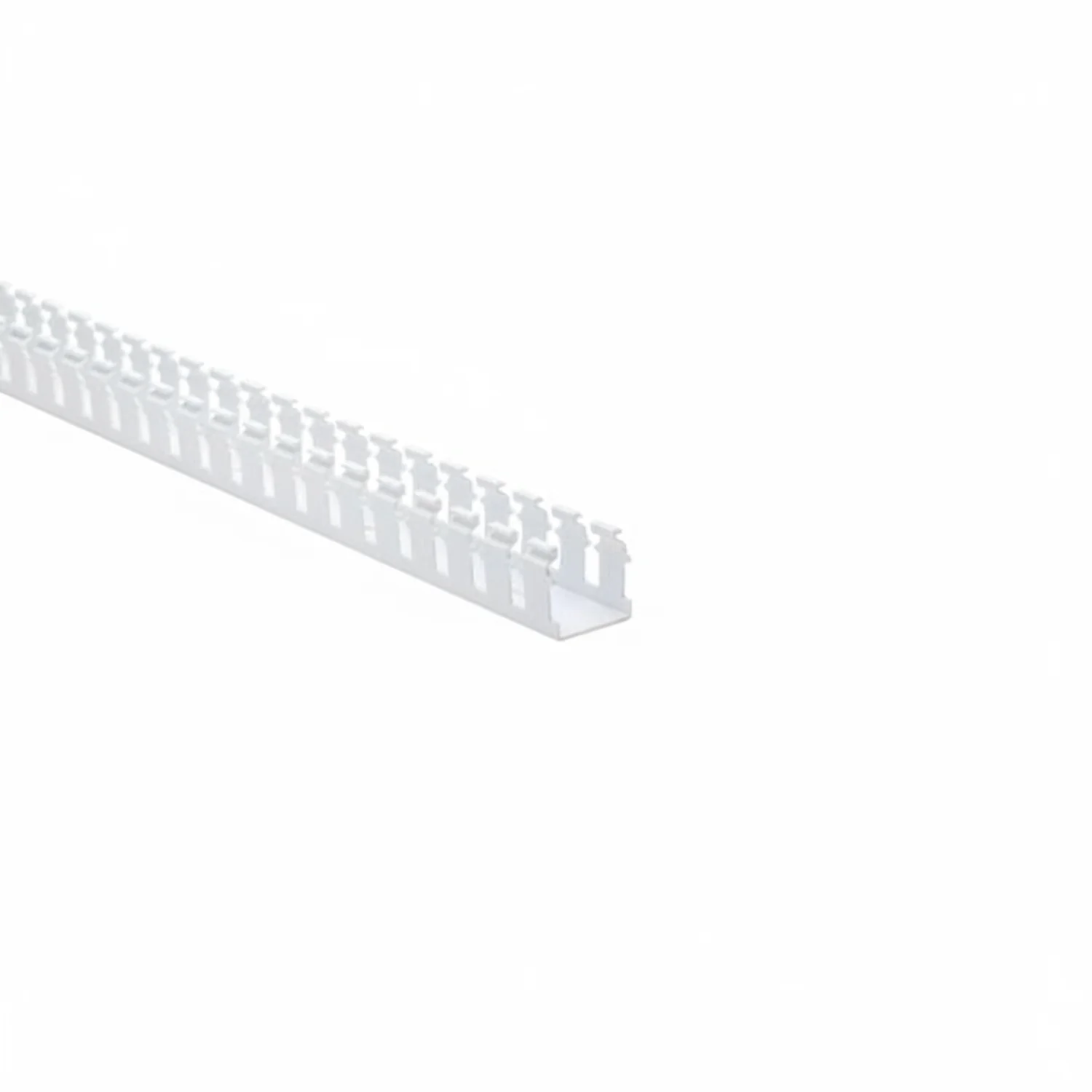 HellermannTyton 181-15514 Slotted Wall Wiring Duct, 1.5" X 1.5", Adhesive, PVC, White, 30ft/Box