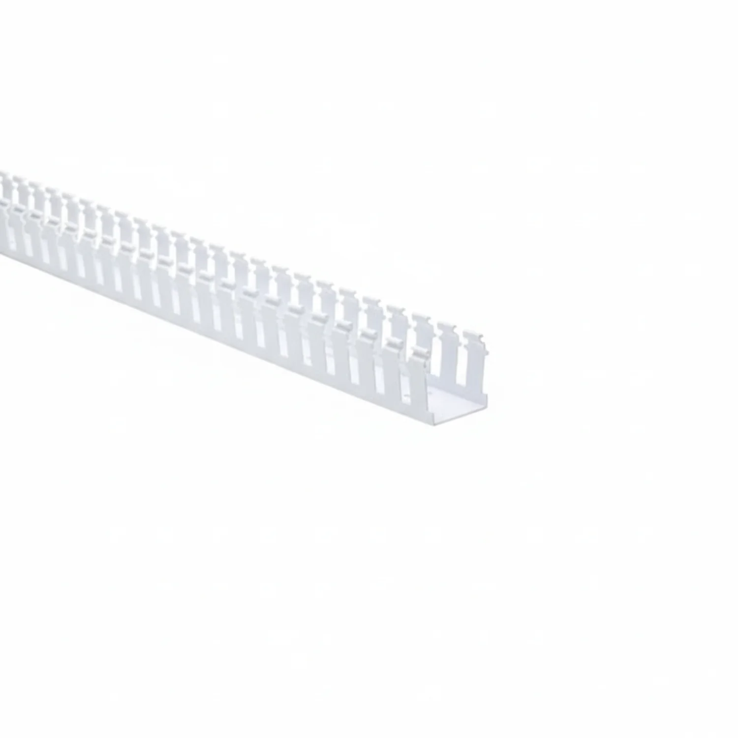 HellermannTyton 181-22027 Slotted Wall Wiring Duct, 2" X 2", Non-Adhesive, PVC, White, 30ft/Box
