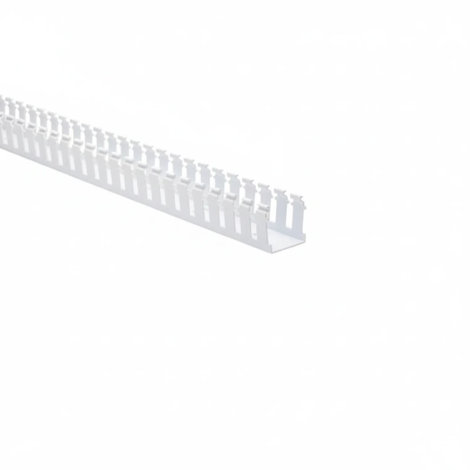 HellermannTyton 181-22028 Slotted Wall Wiring Duct, 2" X 2", Non-Adhesive, PVC, White, 120ft/Carton