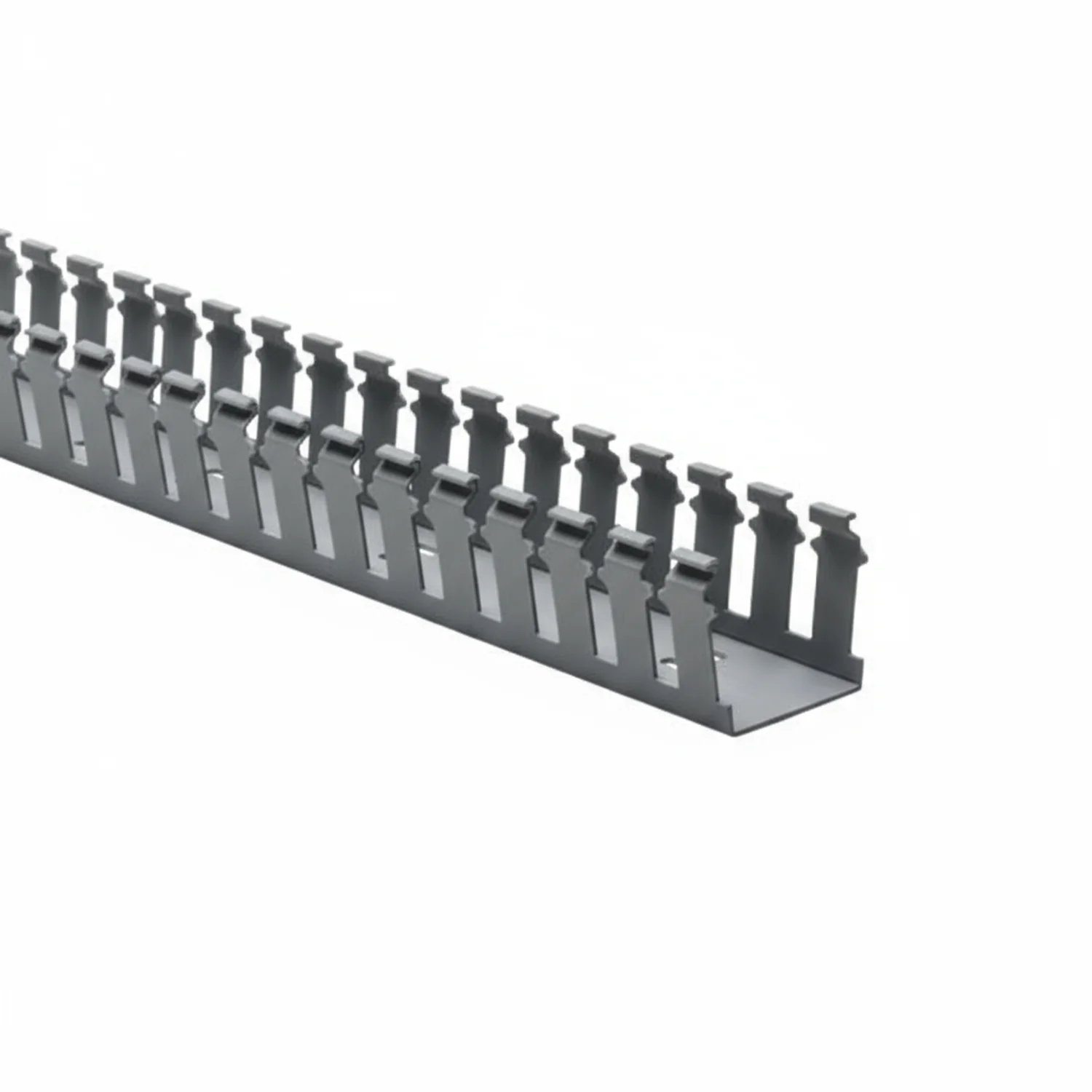 HellermannTyton 181-22031 Slotted Wall Wiring Duct, 2" X 2", Adhesive, PVC, Gray, 30ft/Box