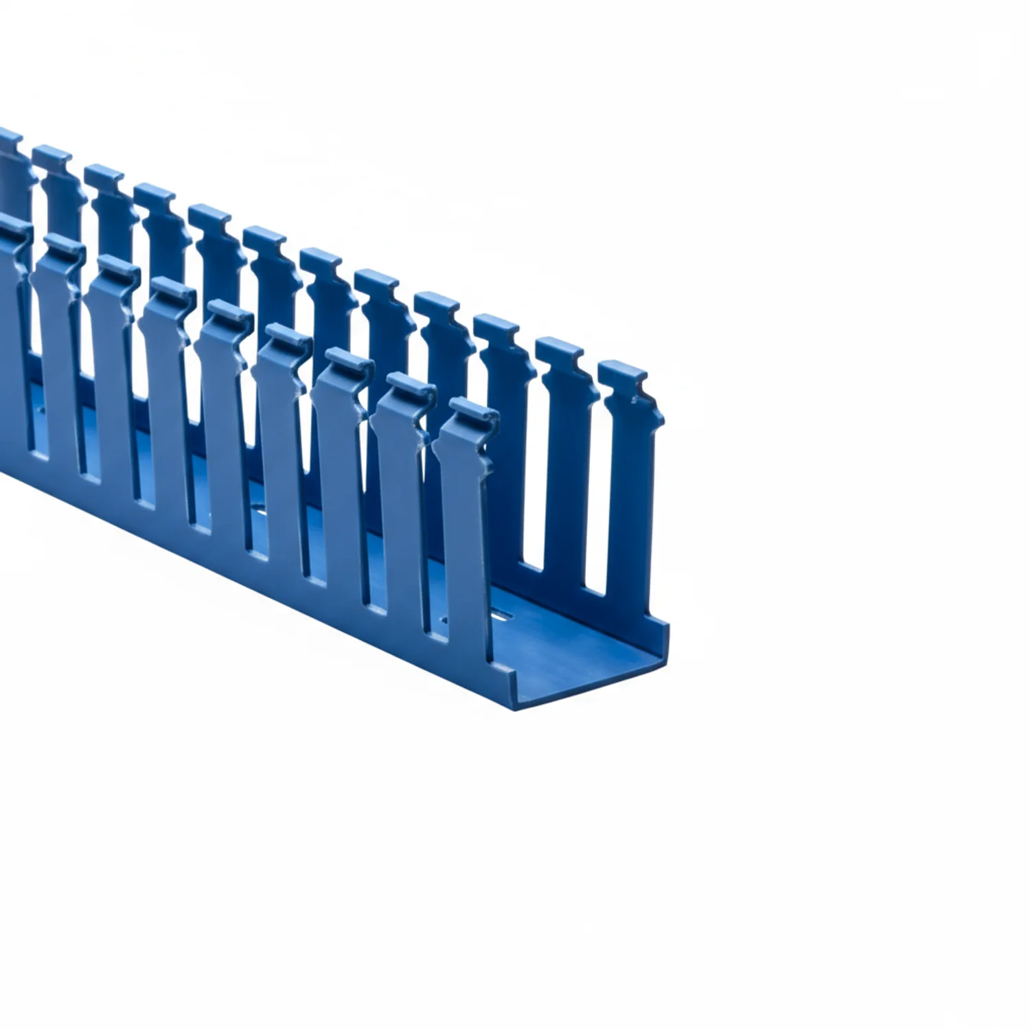 HellermannTyton 181-23004 Slotted Wall Wiring Duct, 2" X 3", Non-Adhesive, PVC, Intrinsic Blue, 120ft/Carton