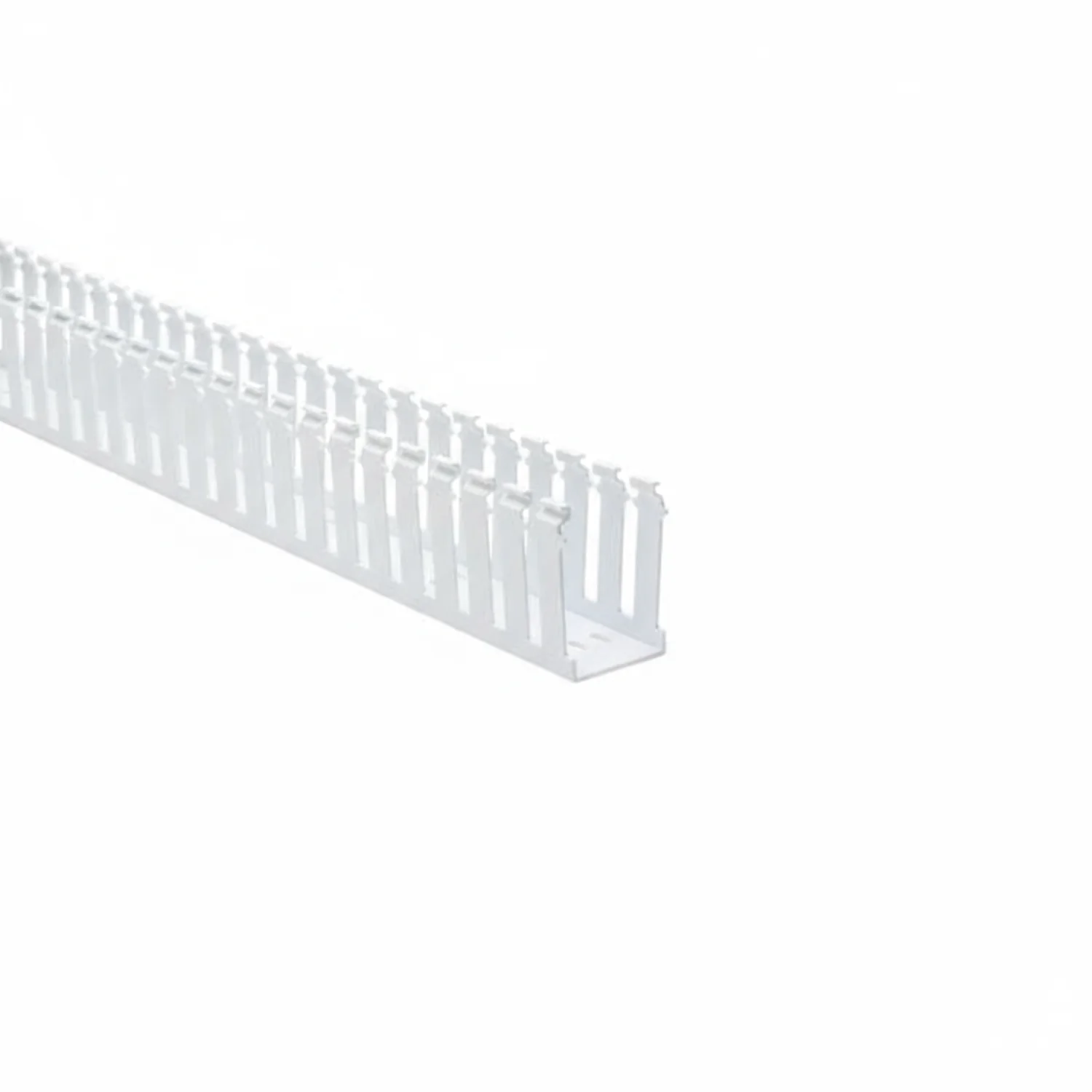 HellermannTyton 181-23008 Slotted Wall Wiring Duct, 2" X 3", Non-Adhesive, PVC, White, 30ft/Box