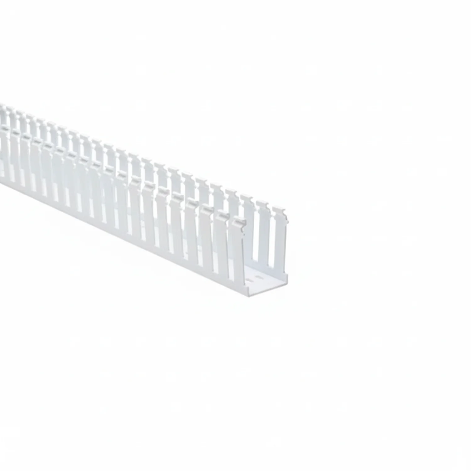 HellermannTyton 181-23009 Slotted Wall Wiring Duct, 2" X 3", Non-Adhesive, PVC, White, 120ft/Carton